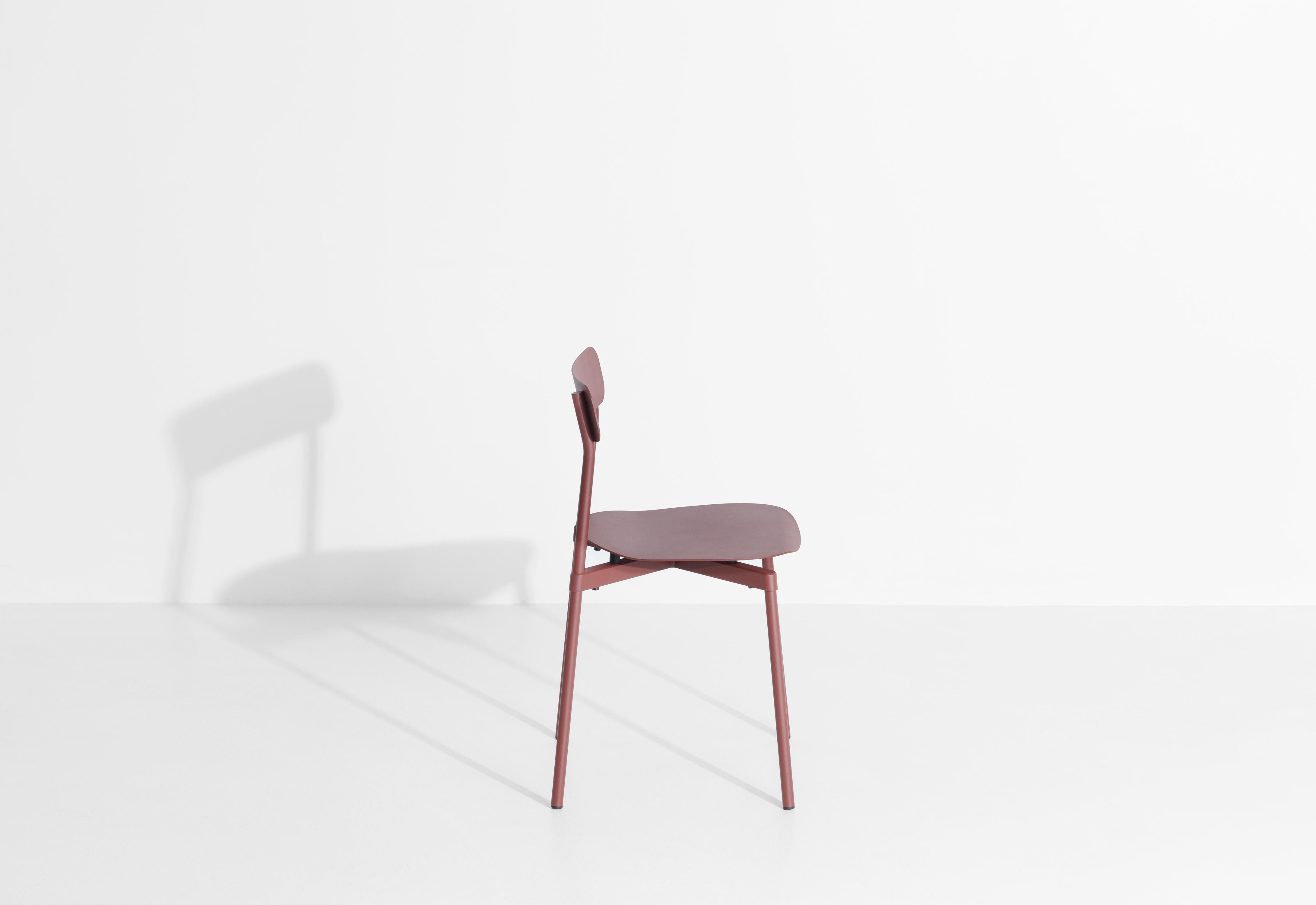 Petite Friture Fromme Chair in Brown-Red Aluminium by Tom Chung, 2019 In New Condition For Sale In Brooklyn, NY