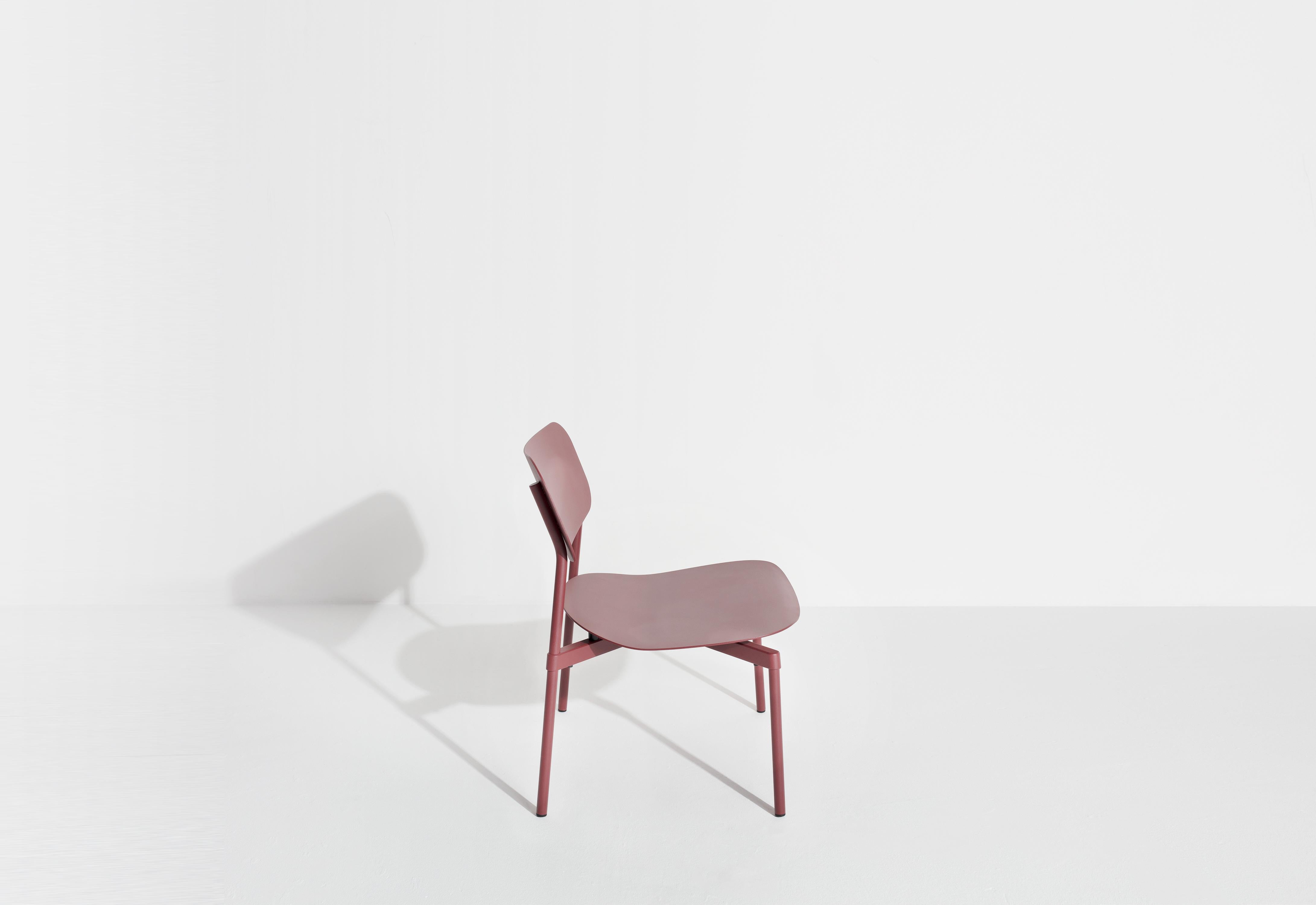 XXIe siècle et contemporain Petit fauteuil de salon Friture Fromme en aluminium brun-rouge de Tom Chung en vente