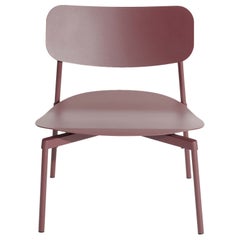 Kleiner Friture-Loungesessel aus braun-rotem Aluminium von Tom Chung