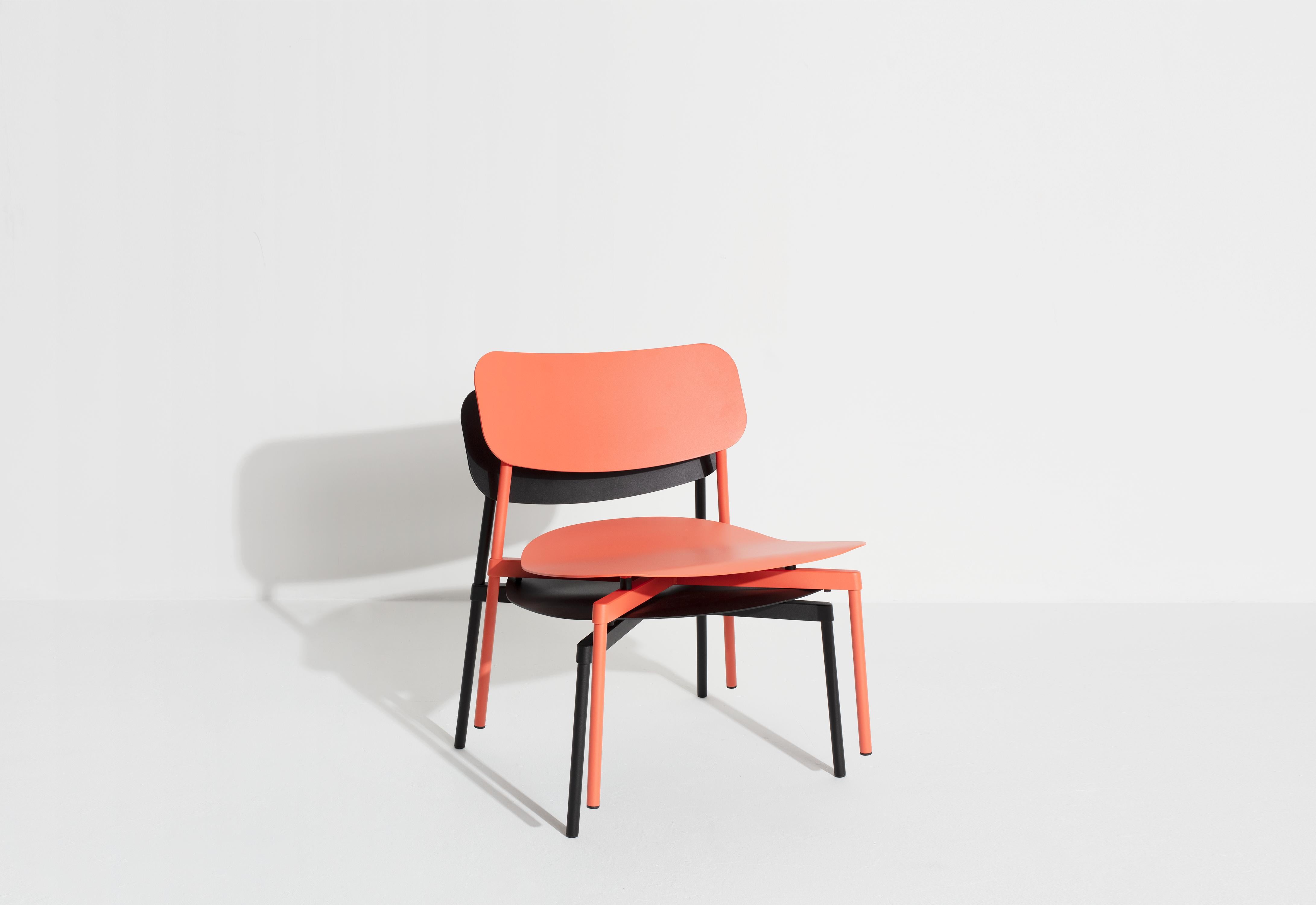 Petite Friture Fromme Lounge Armchair in Coral Aluminium by Tom Chung For Sale 5