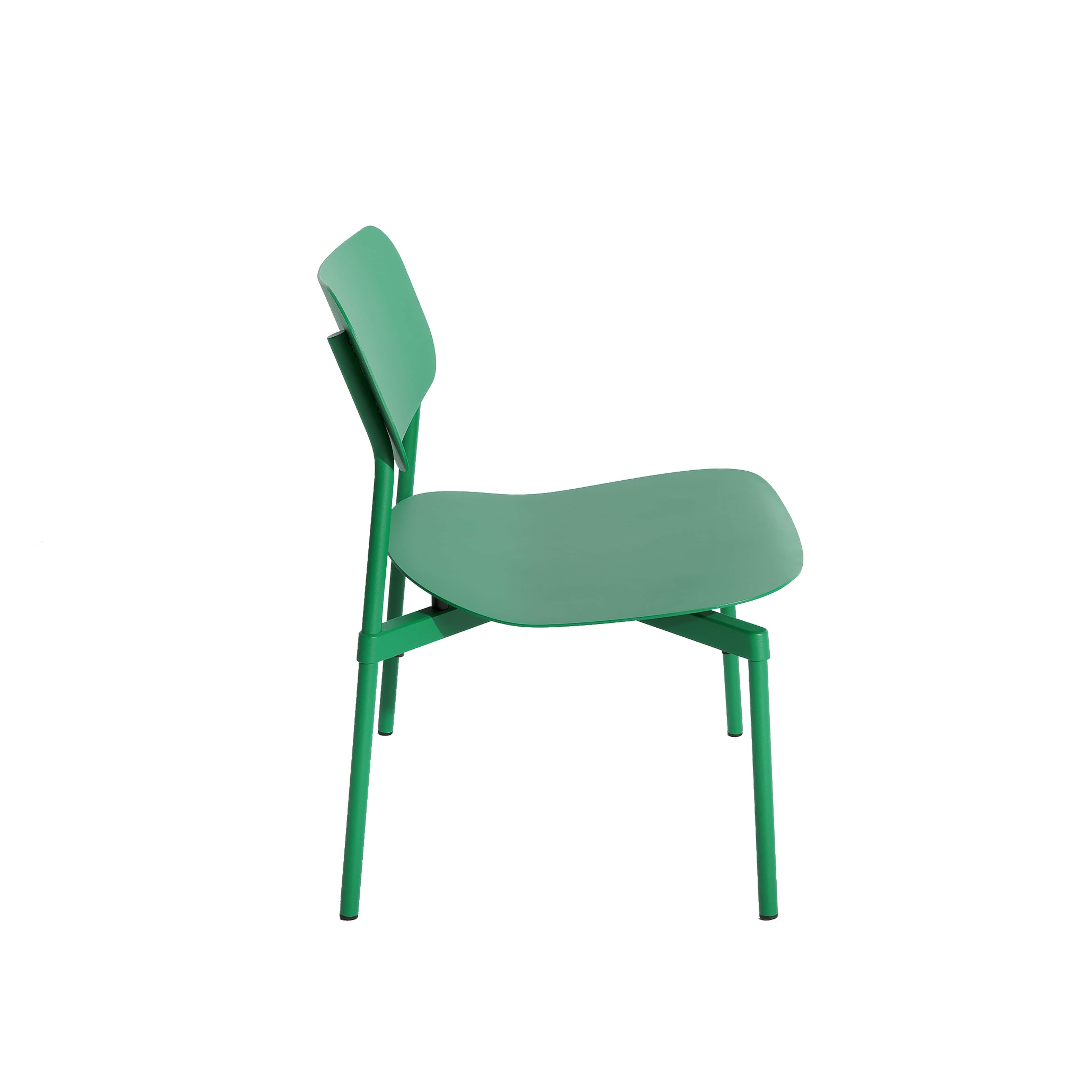 Chinois Petit fauteuil de salon Friture Fromme en aluminium vert menthe par Tom Chung en vente