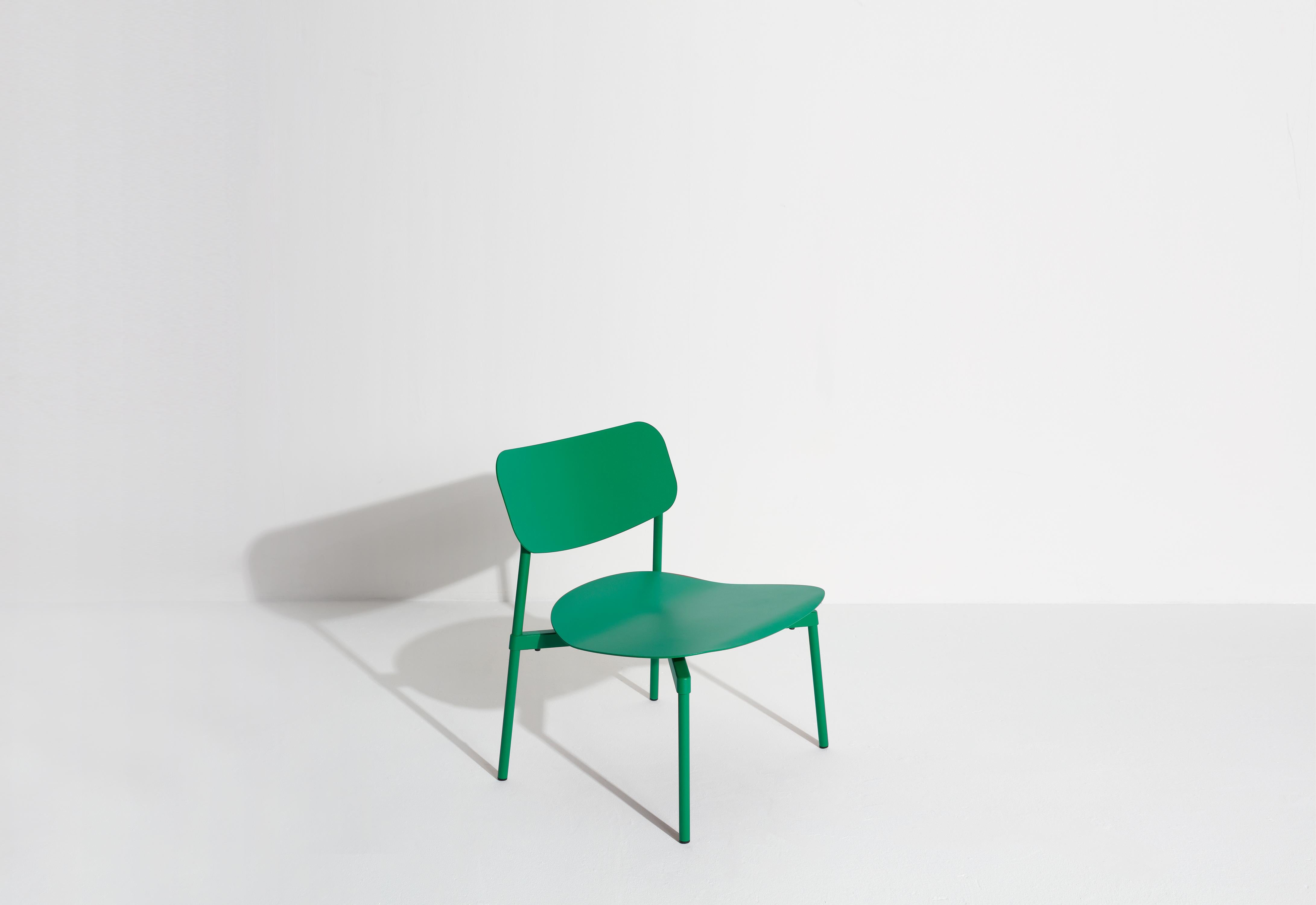 Petite Friture Fromme Lounge Armchair in Mint-Green Aluminium by Tom Chung In New Condition For Sale In Brooklyn, NY