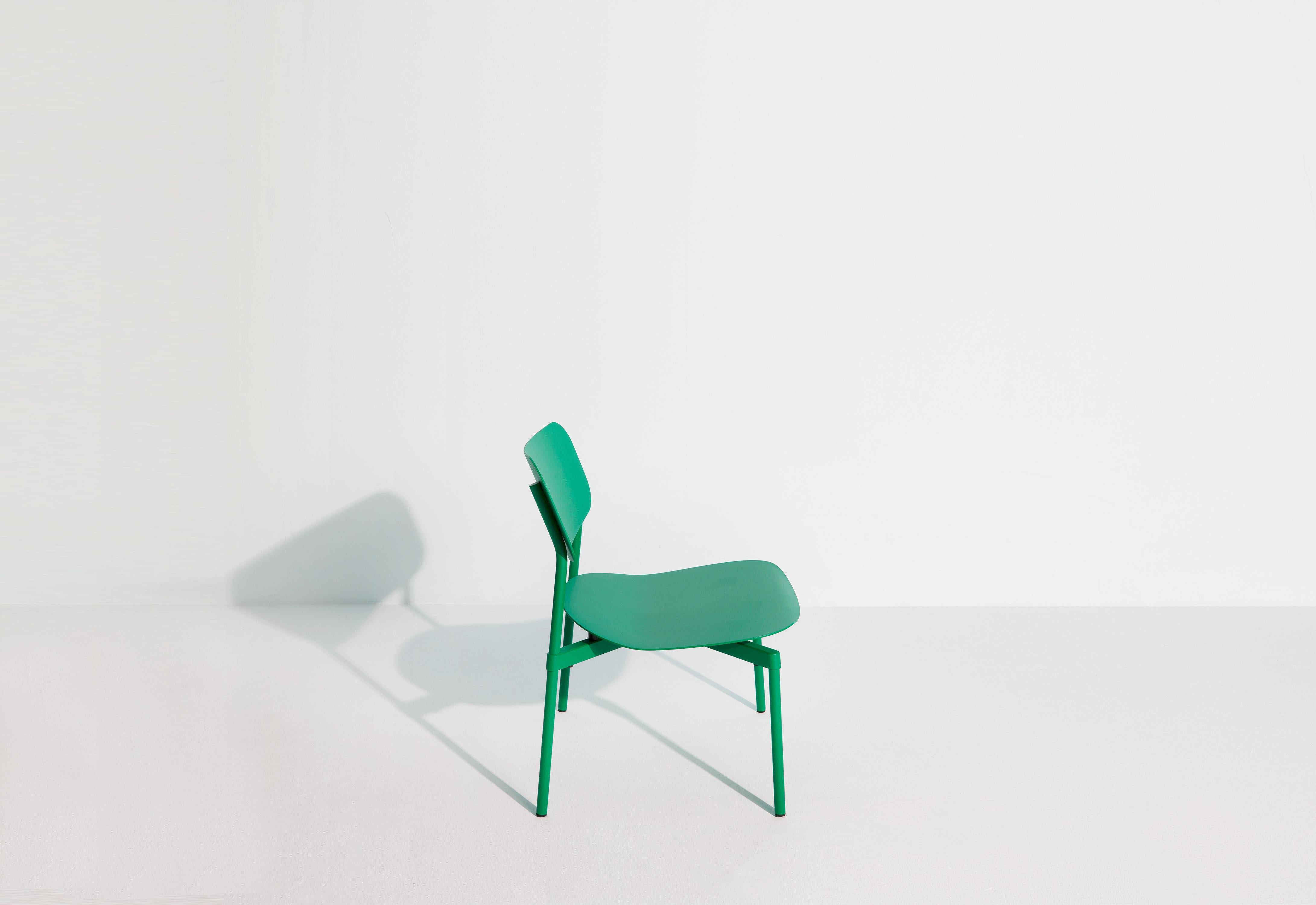 Contemporary Petite Friture Fromme Lounge Armchair in Mint-Green Aluminium by Tom Chung For Sale