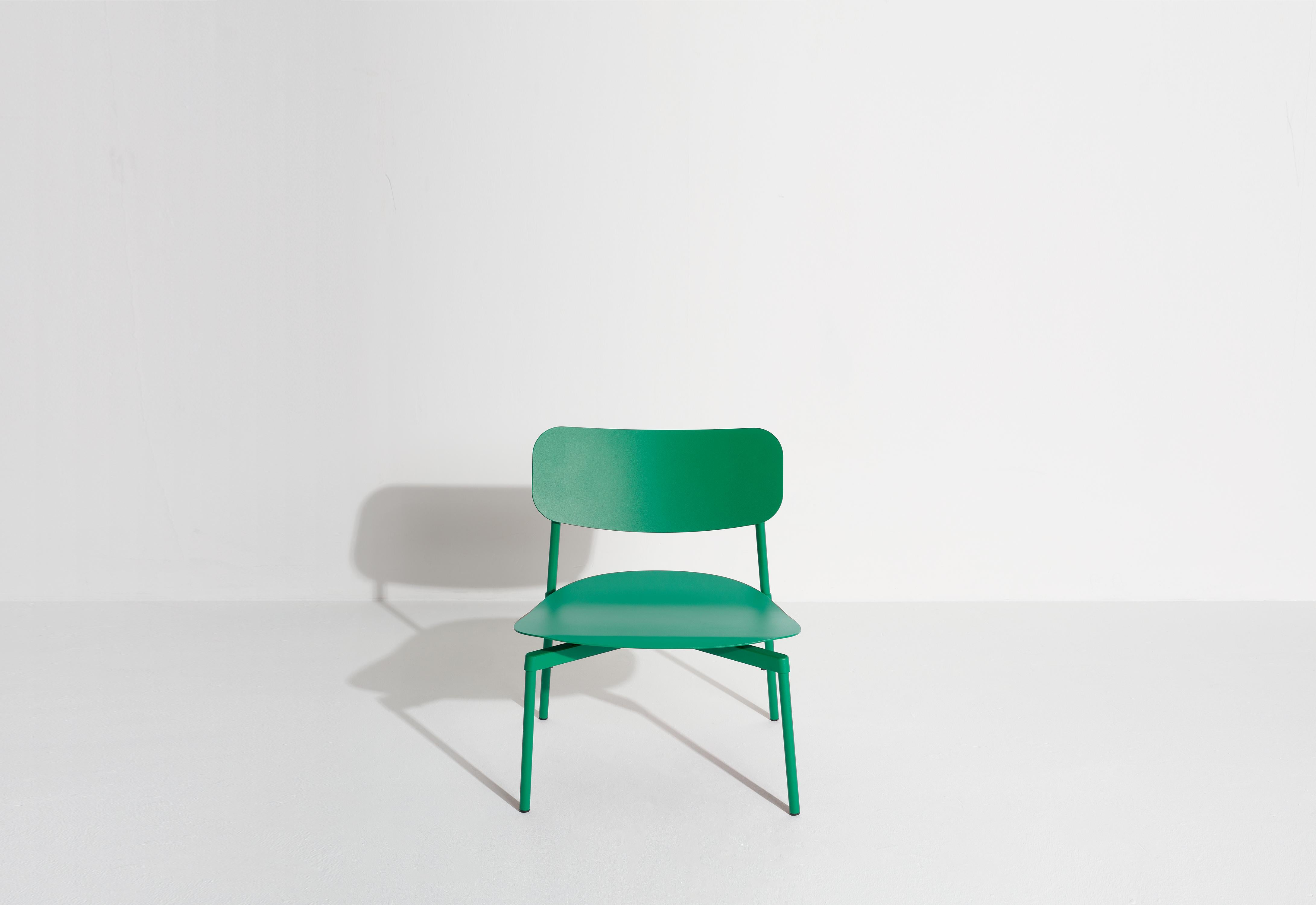 Aluminum Petite Friture Fromme Lounge Armchair in Mint-Green Aluminium by Tom Chung For Sale