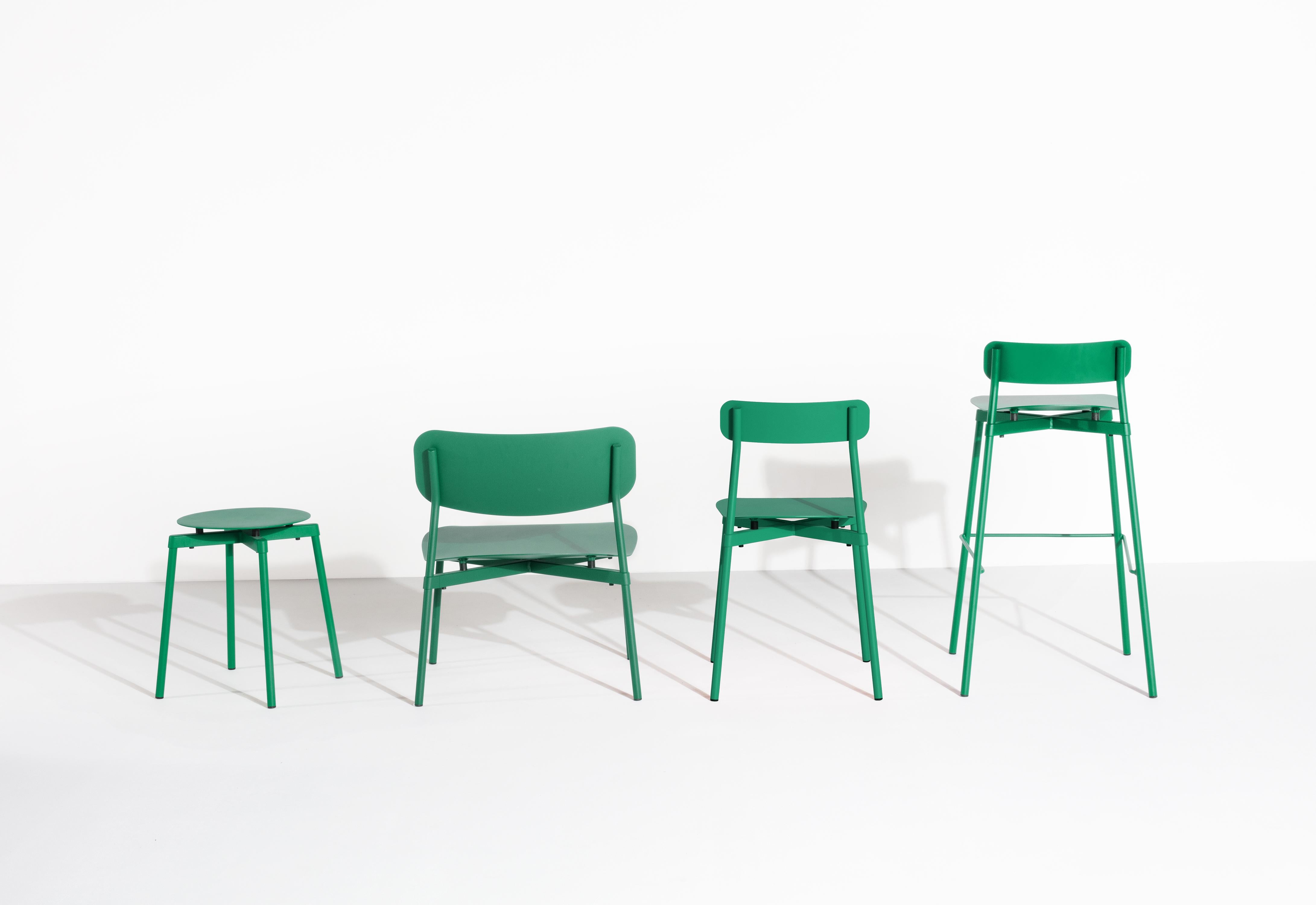 Petite Friture Fromme Lounge Armchair in Mint-Green Aluminium by Tom Chung For Sale 1