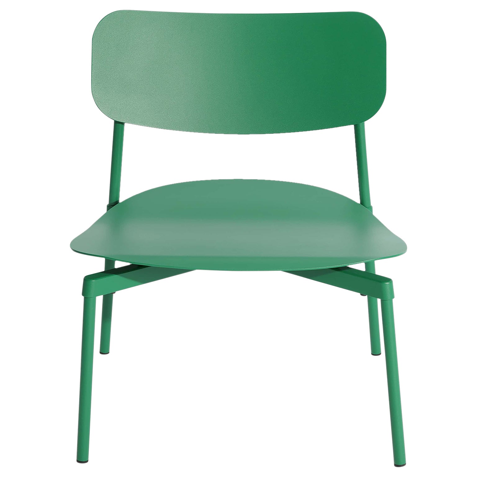 Kleiner Friture-Loungesessel aus mintgrünem Aluminium von Tom Chung