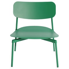 Kleiner Friture-Loungesessel aus mintgrünem Aluminium von Tom Chung