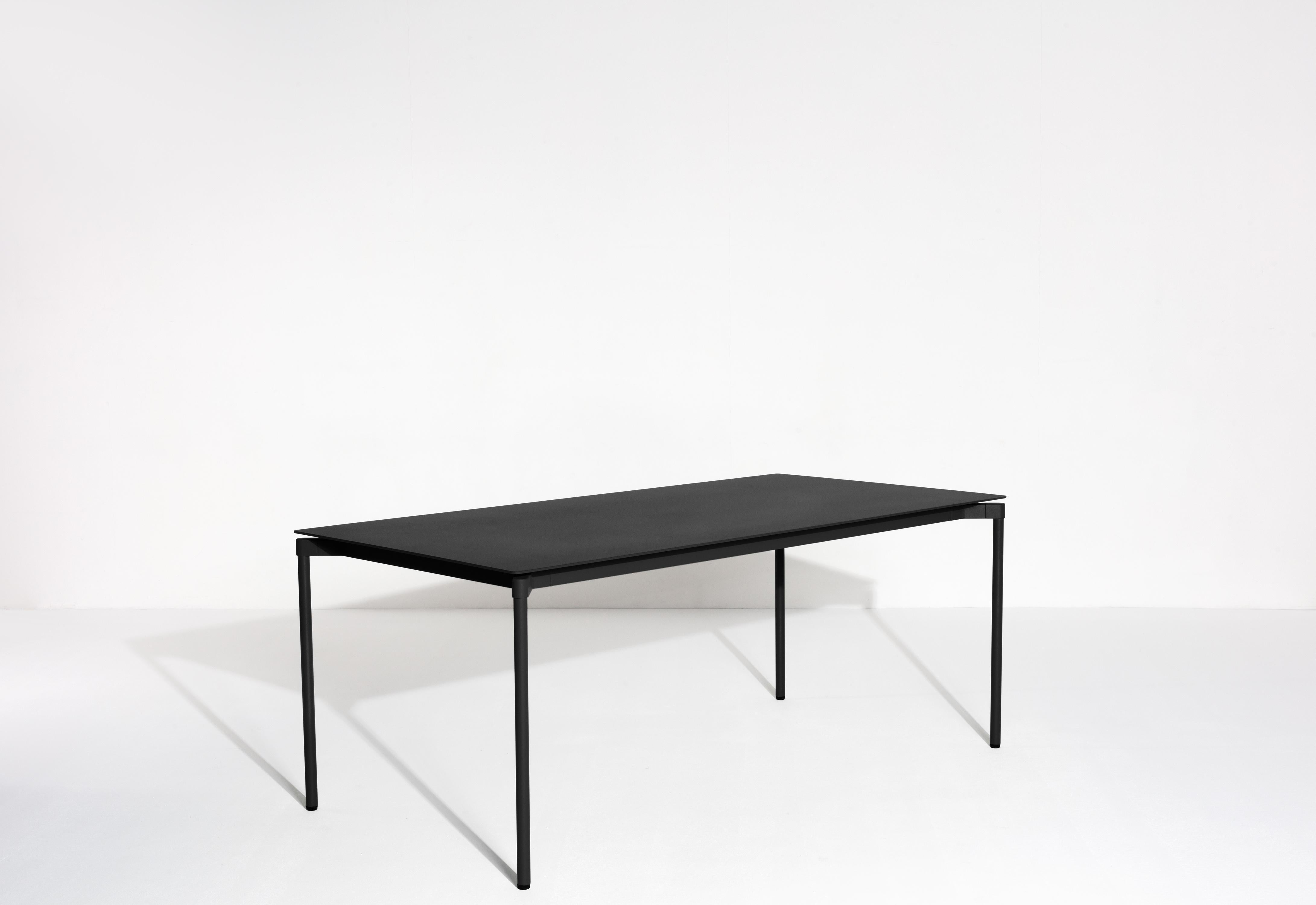 Petite table rectangulaire Friture Fromme en aluminium noir par Tom Chung Neuf - En vente à Brooklyn, NY