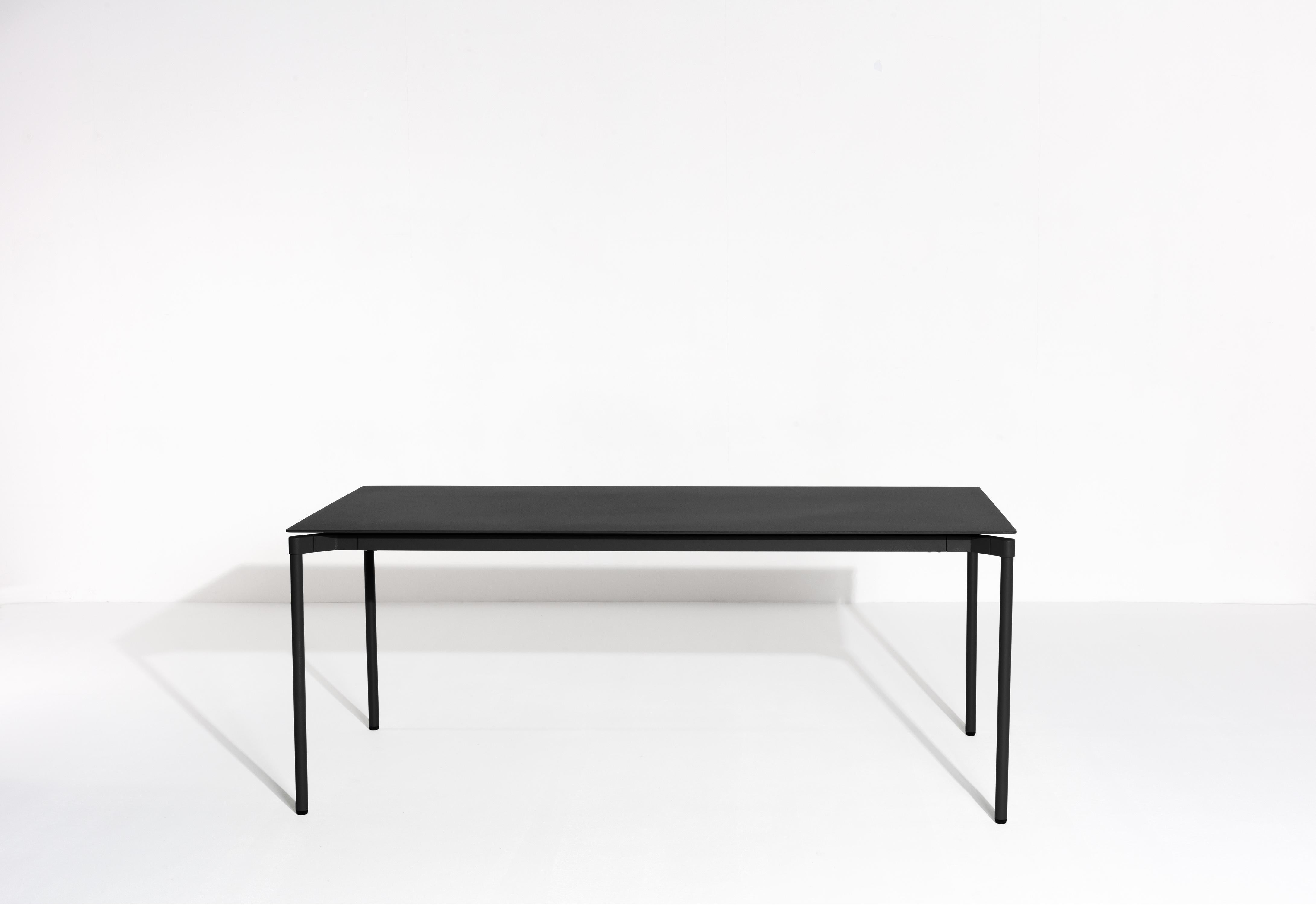 XXIe siècle et contemporain Petite table rectangulaire Friture Fromme en aluminium noir par Tom Chung en vente