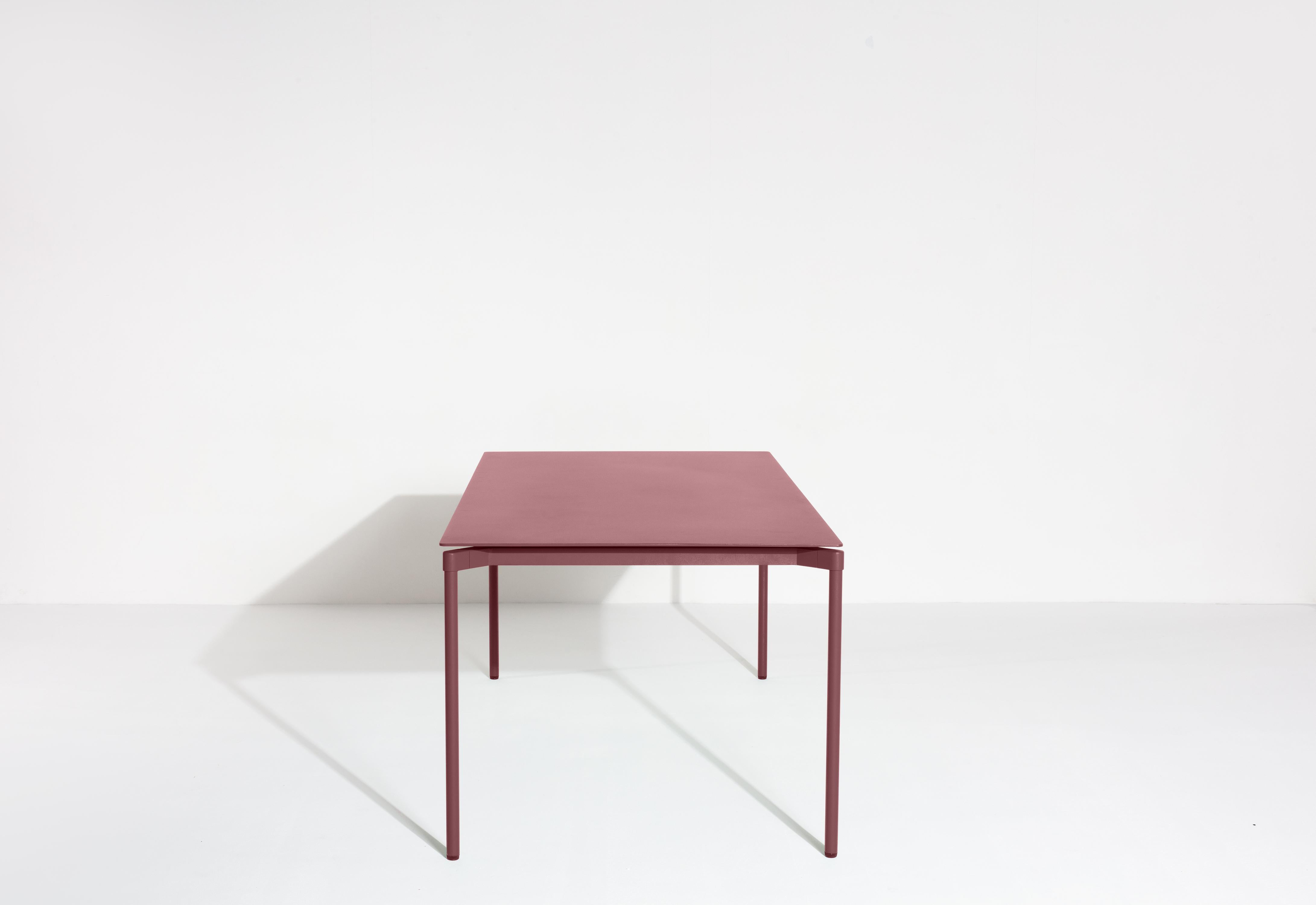 XXIe siècle et contemporain Petite table rectangulaire Friture Fromme en aluminium brun-rouge de Tom Chung en vente
