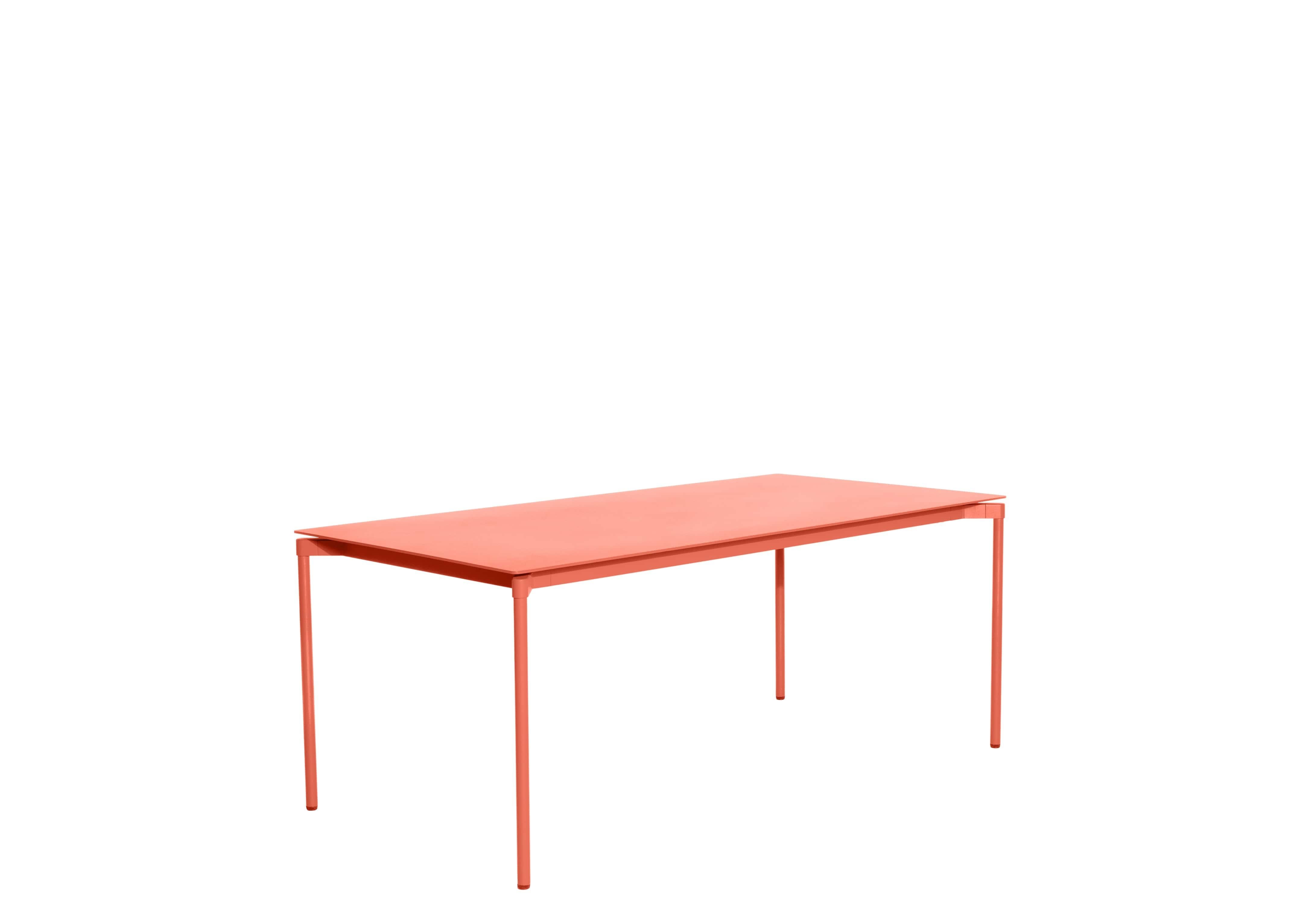 Petite Friture Fromme Rectangular Table in Coral Aluminium by Tom Chung, 2020

The Fromme collection stands out by its pure line and compact design. Absorbers placed under the seating gives a soft and very comfortable flexibility to seats. Made