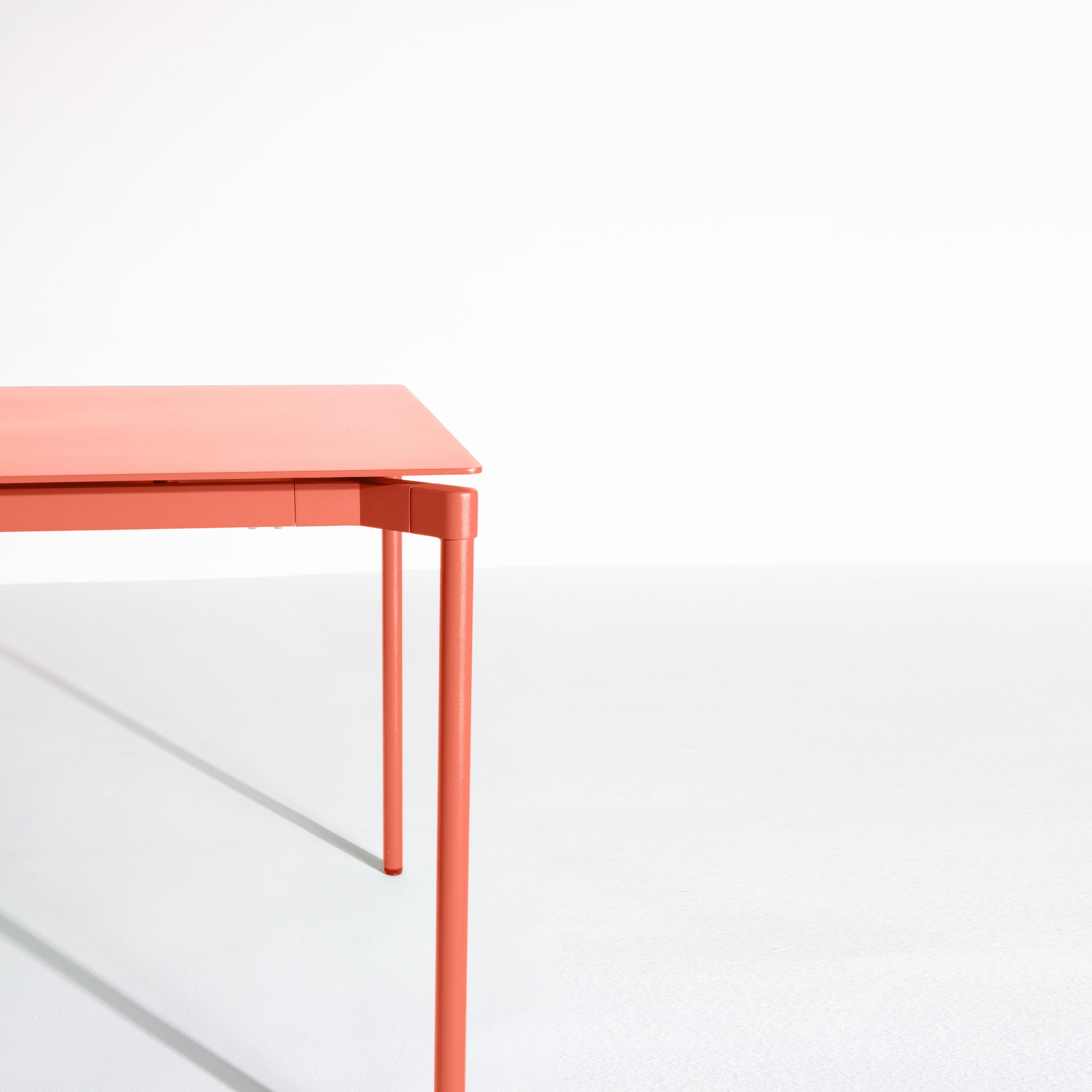 Contemporary Petite Friture Fromme Rectangular Table in Coral Aluminium by Tom Chung For Sale