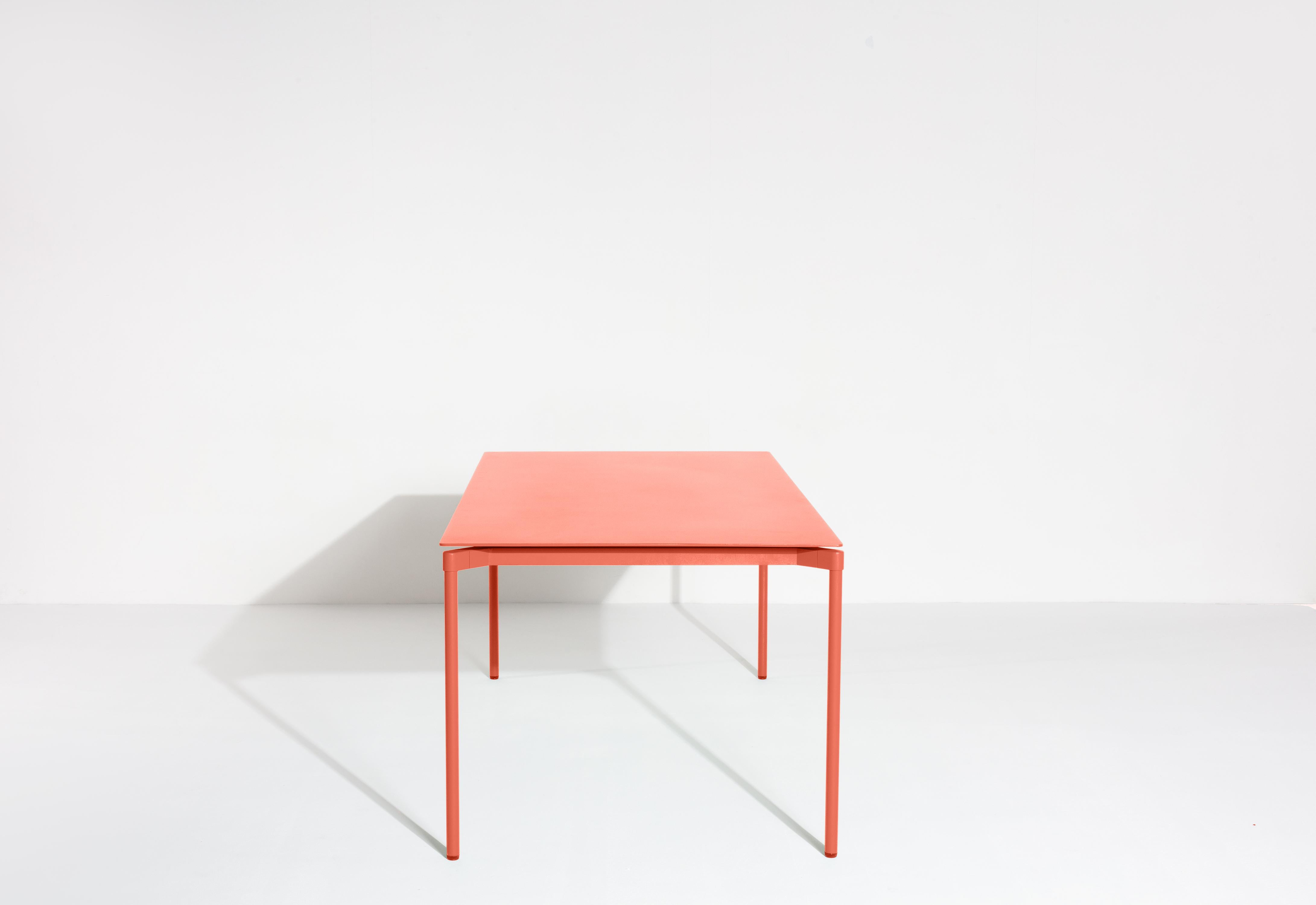 Aluminium Petite table rectangulaire en aluminium corail de Tom Chung pour Friture Fromme en vente