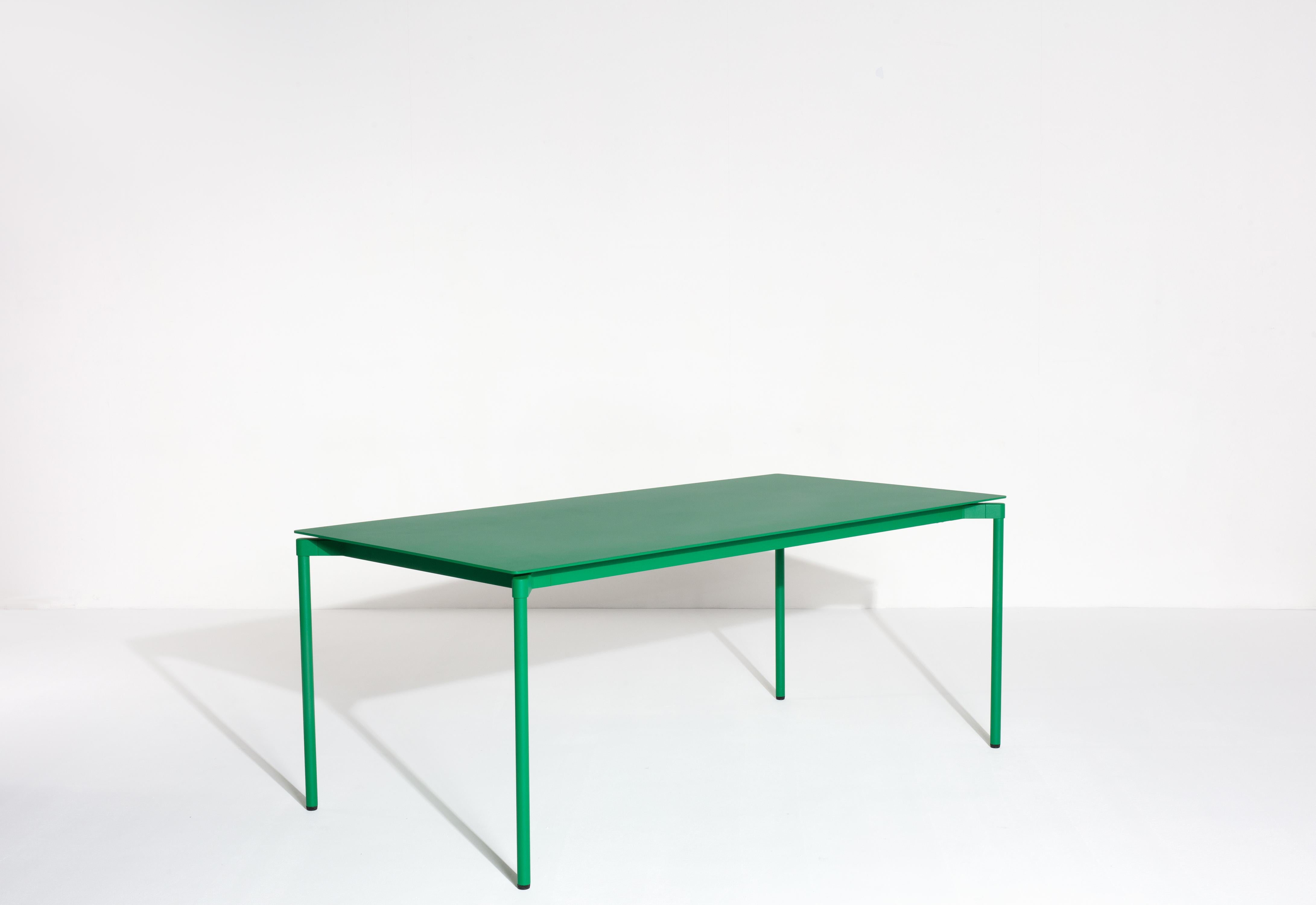 Petite table rectangulaire Friture Fromme en aluminium vert menthe par Tom Chung en vente 1