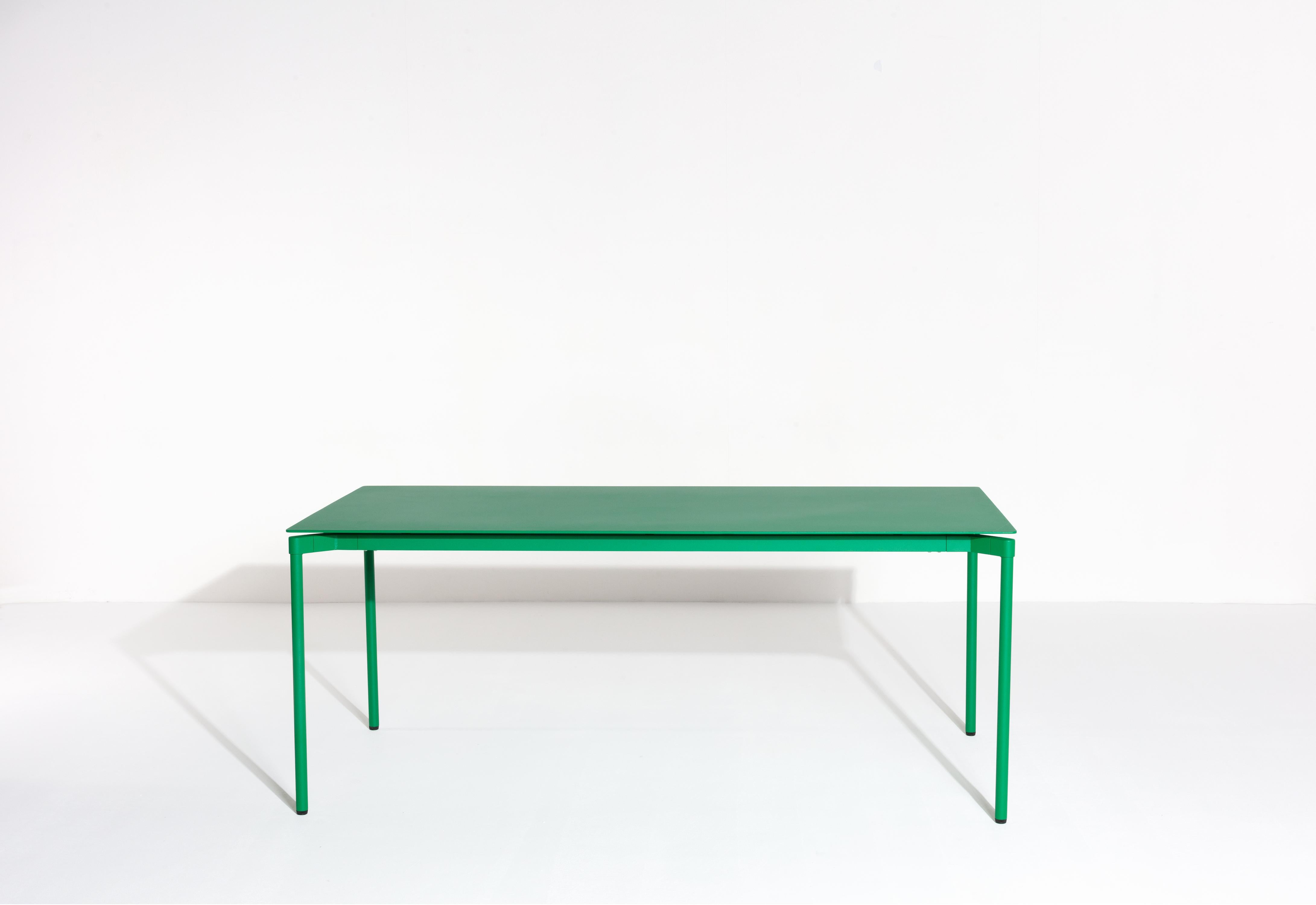 Petite table rectangulaire Friture Fromme en aluminium vert menthe par Tom Chung en vente 2