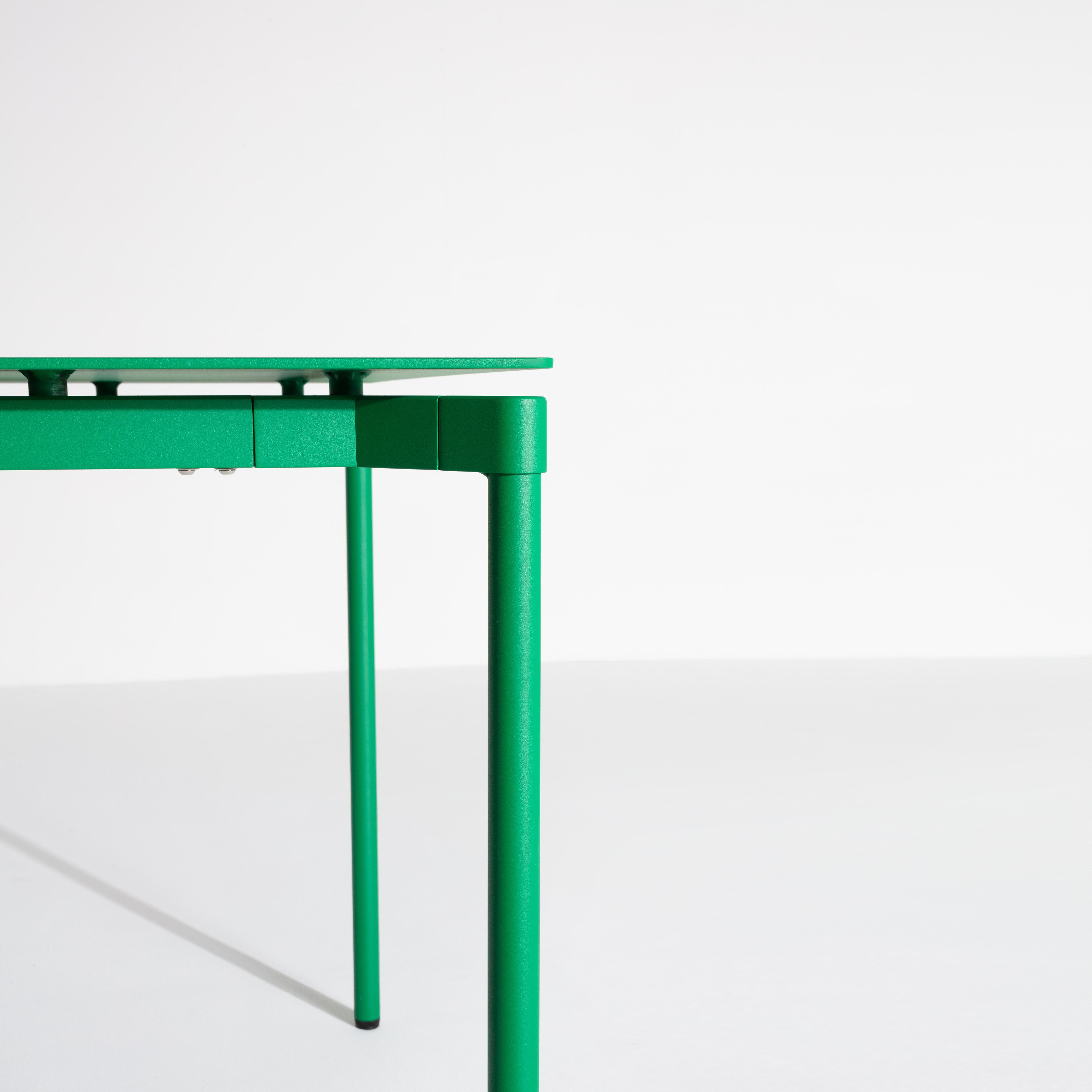 Petite table rectangulaire Friture Fromme en aluminium vert menthe par Tom Chung en vente 3