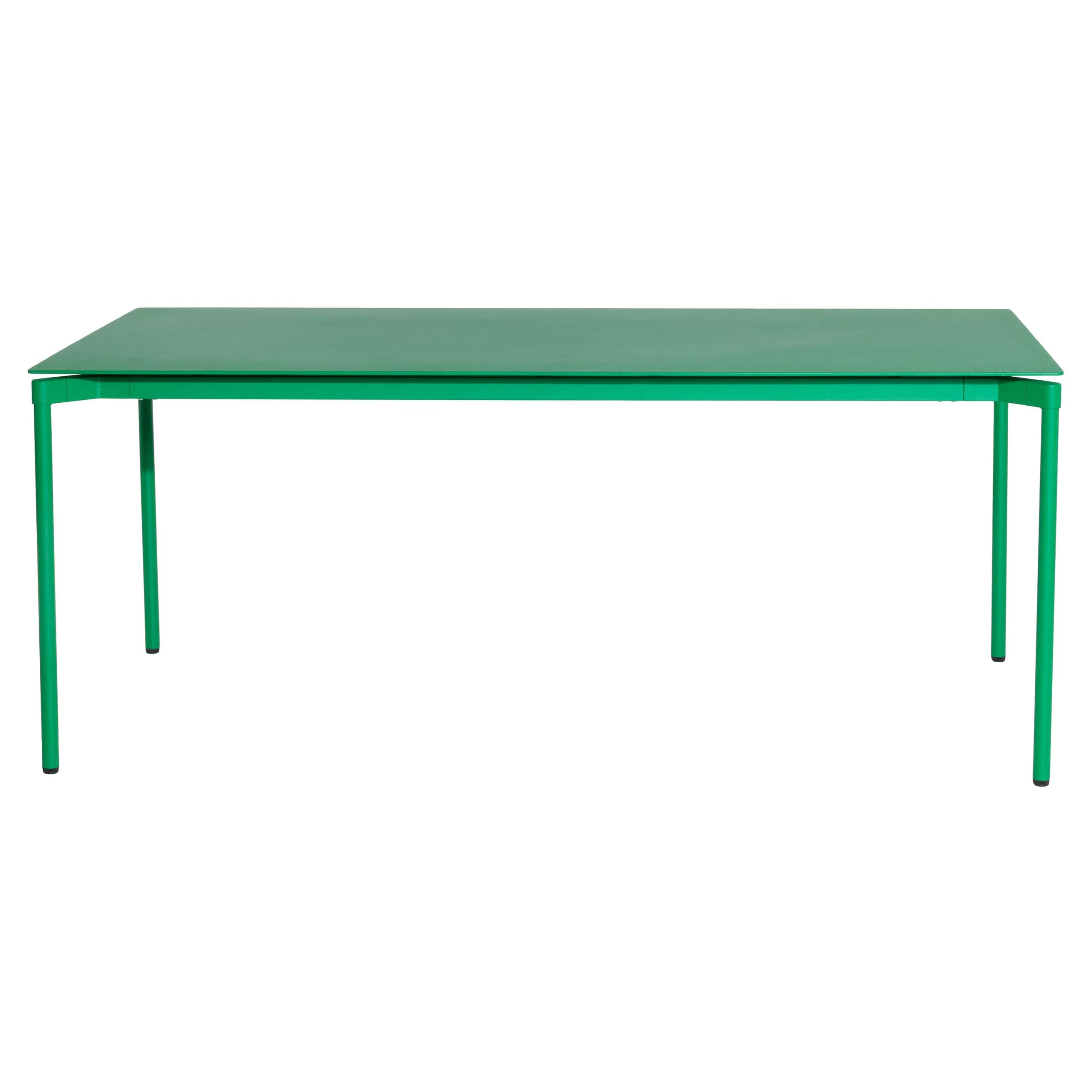 Mesa rectangular Petite Friture Fromme de aluminio verde menta de Tom Chung