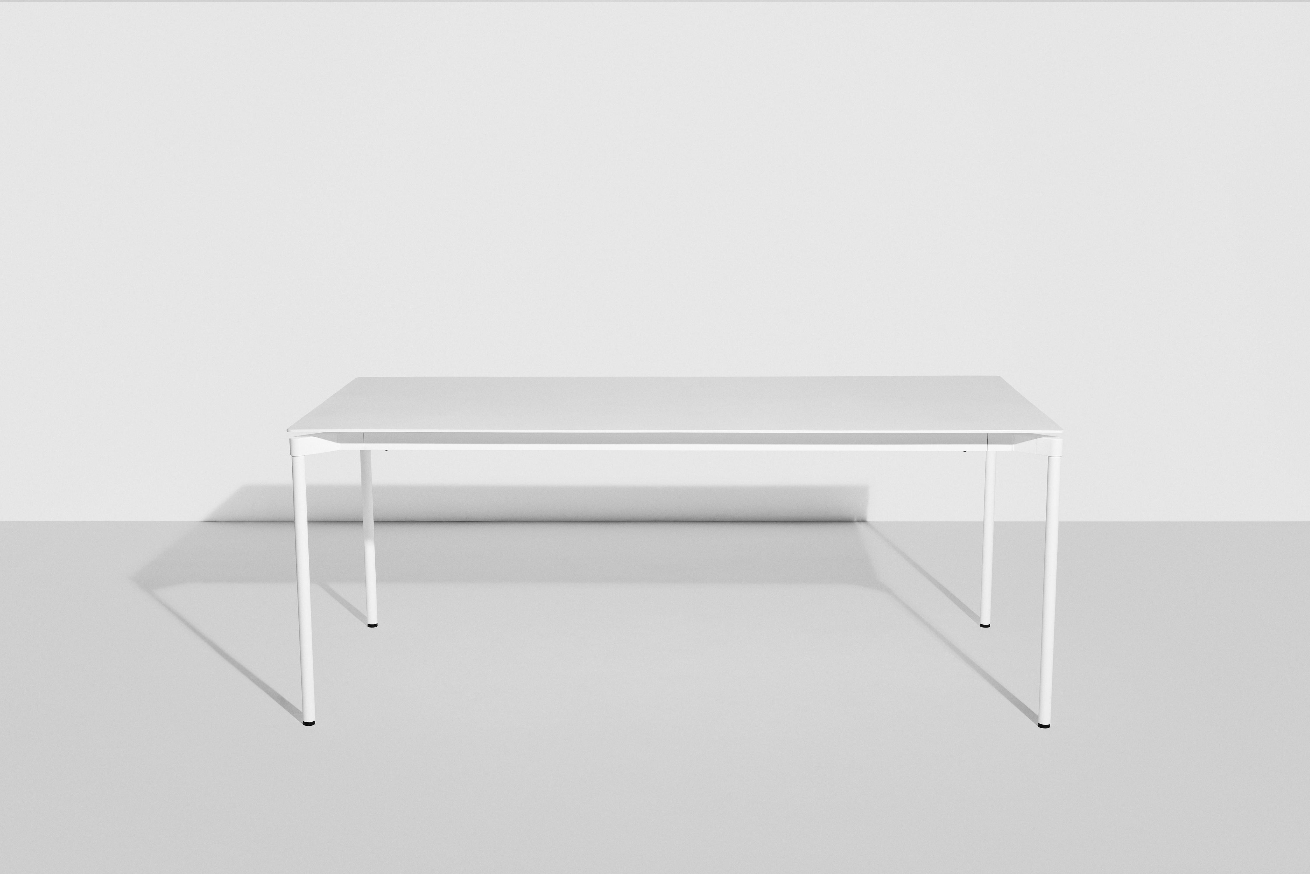 Petite Friture Fromme Rectangular Table in White Aluminium by Tom Chung, 2020

The Fromme collection stands out by its pure line and compact design. Absorbers placed under the seating gives a soft and very comfortable flexibility to seats. Made