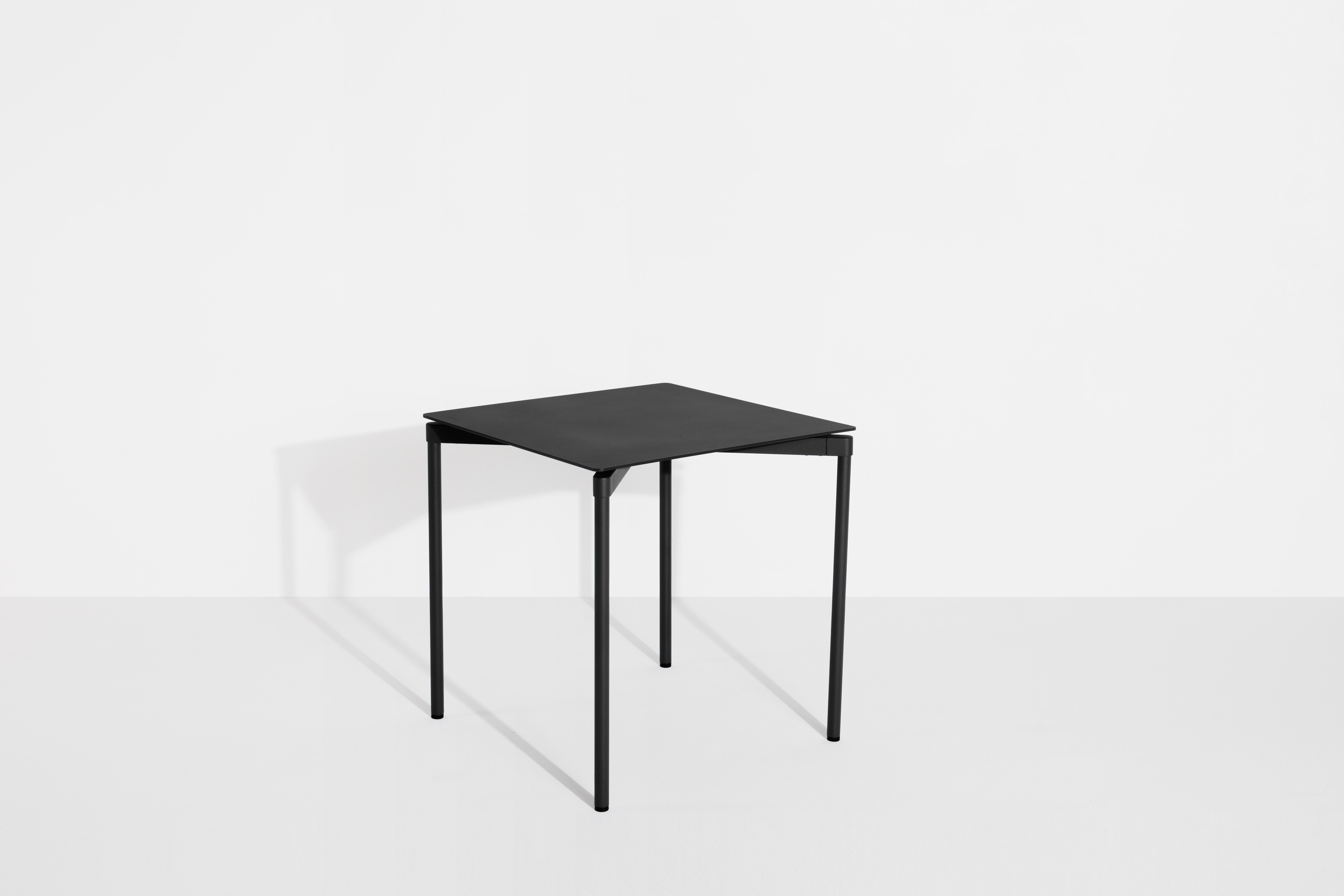 Petite Friture Fromme Square Table in Black Aluminium by Tom Chung For Sale 2