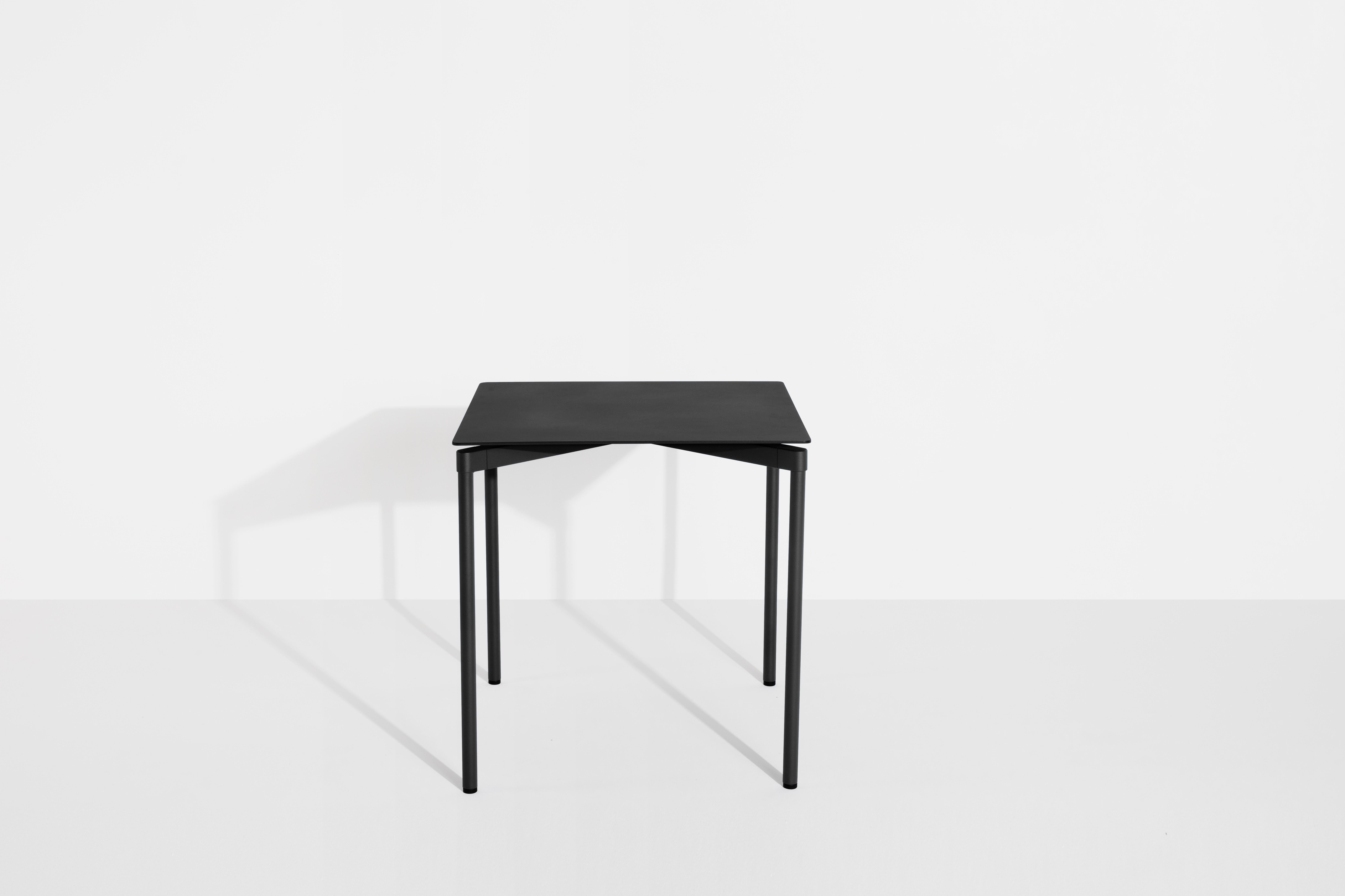 Petite Friture Fromme Square Table in Black Aluminium by Tom Chung For Sale 3