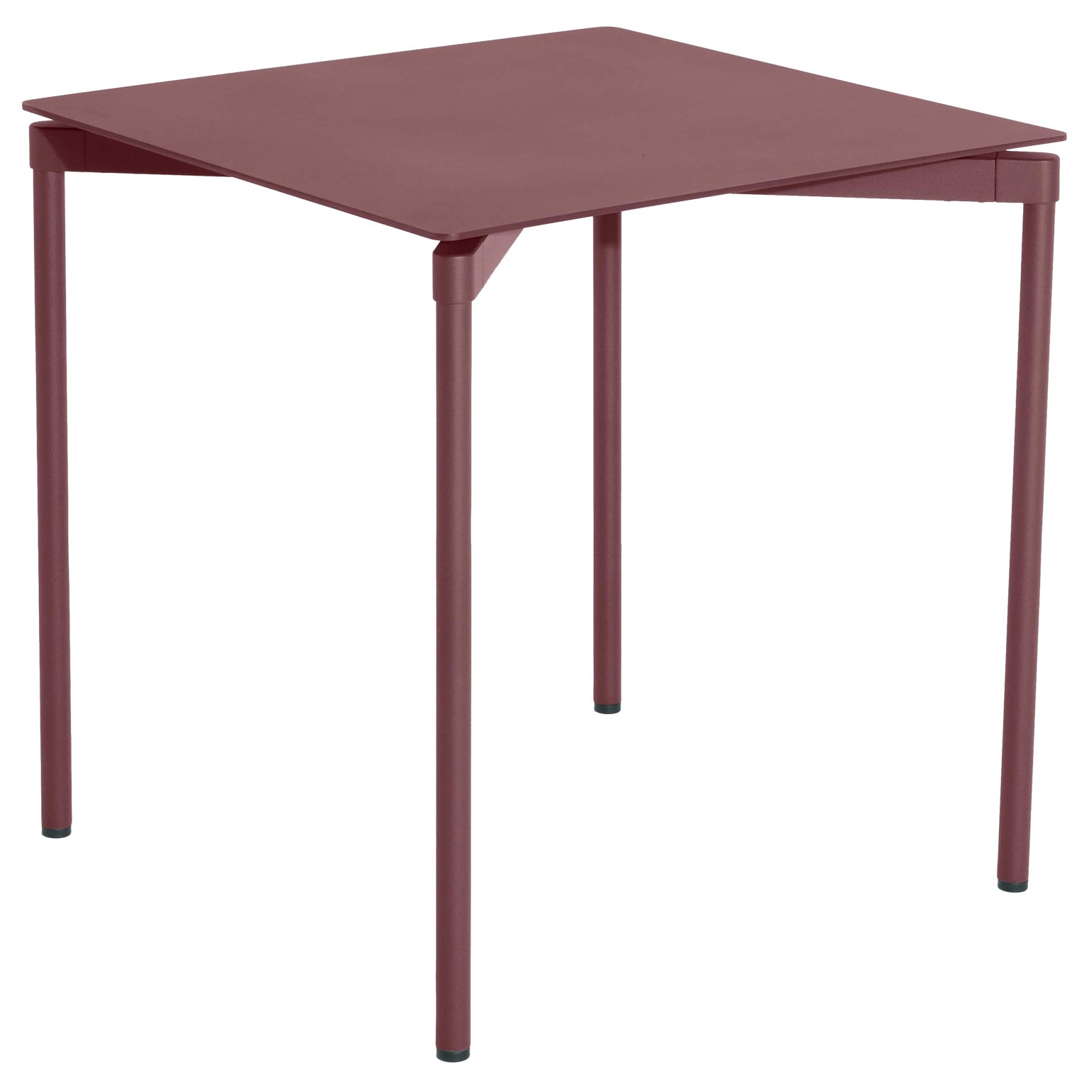 Mesa cuadrada Petite Friture Fromme de aluminio marrón rojizo by Tom Chung