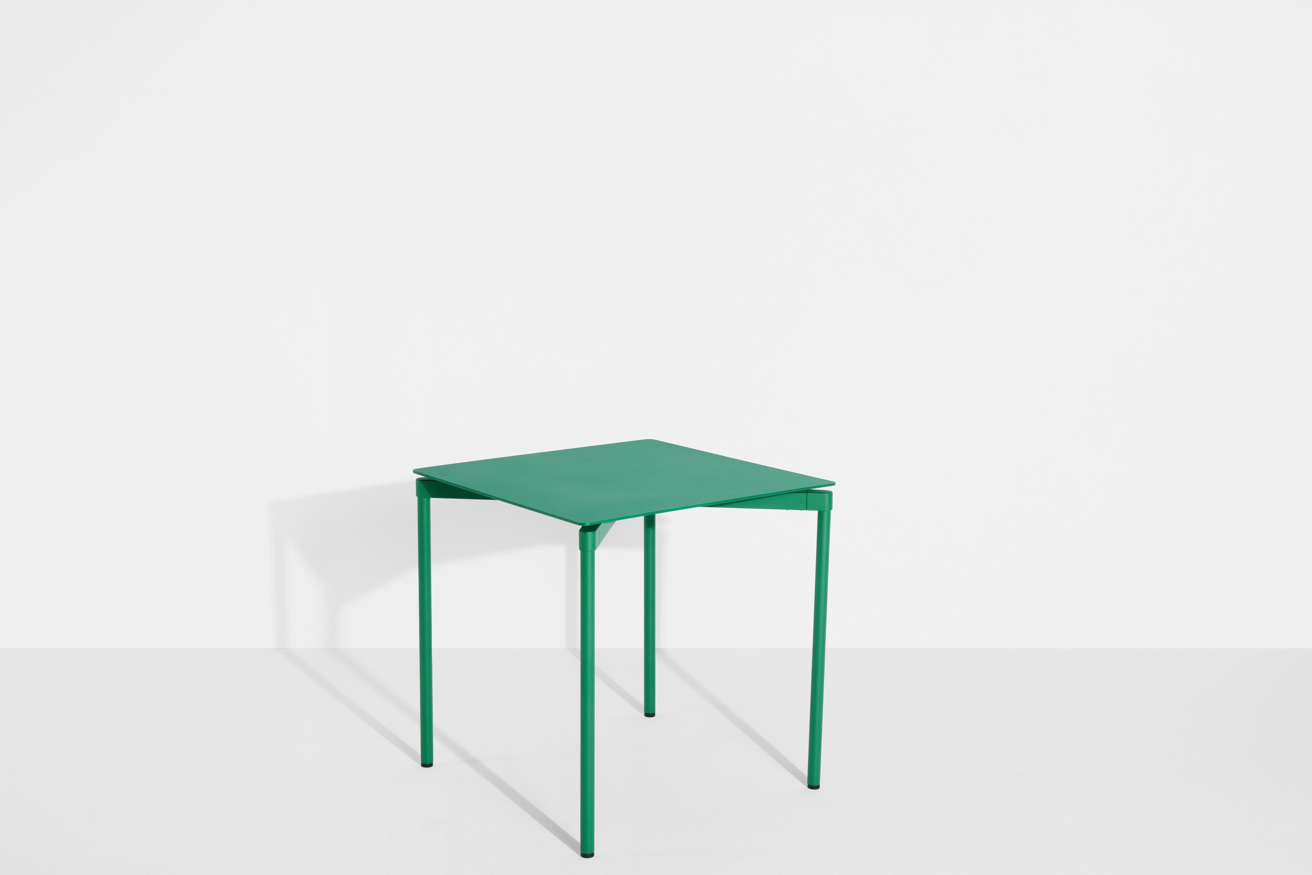 Petite Friture Fromme Square Table in Mint-green Aluminium by Tom Chung, 2020

The Fromme collection stands out by its pure line and compact design. Absorbers placed under the seating gives a soft and very comfortable flexibility to seats. Made