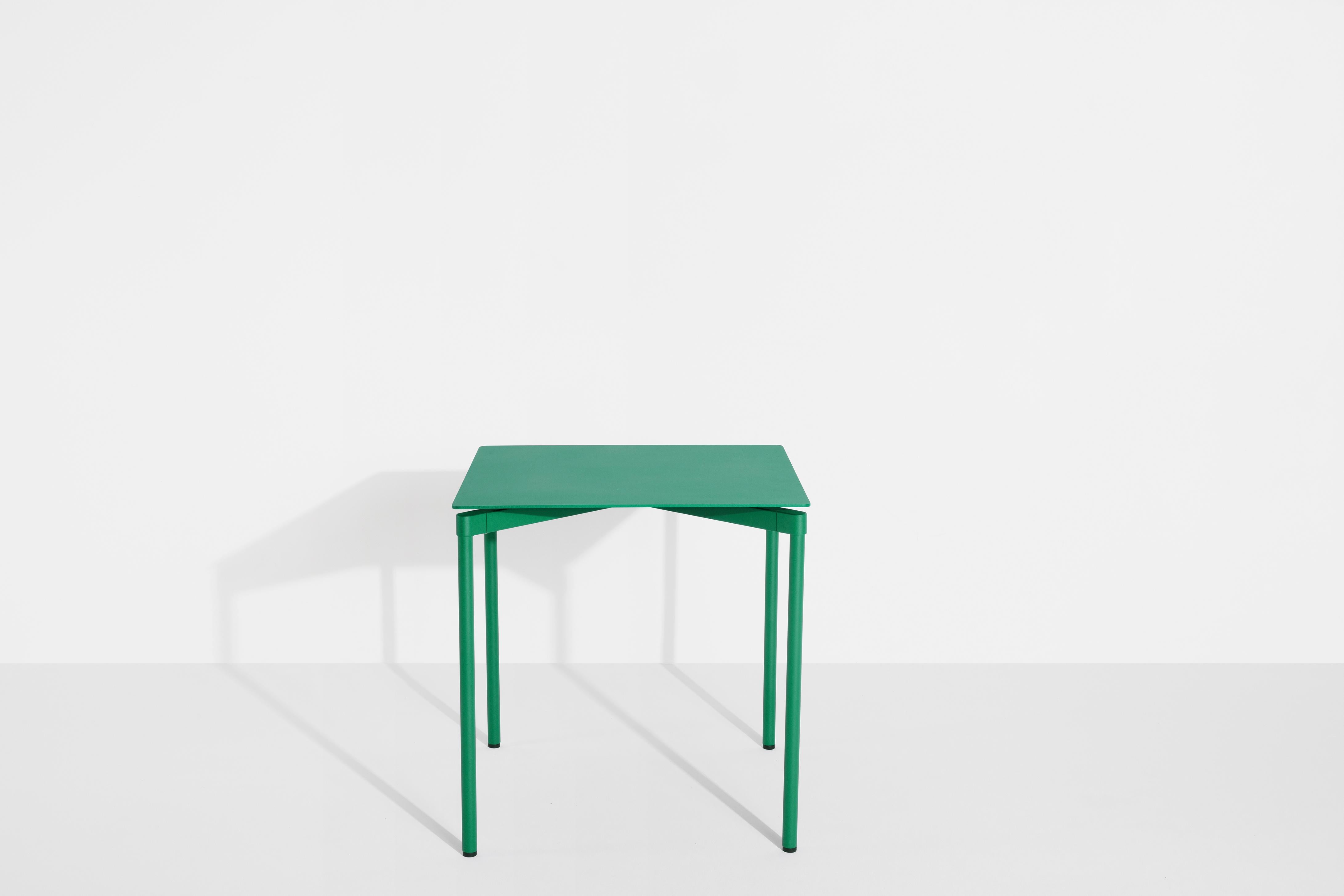 Chinese Petite Friture Fromme Square Table in Mint-Green Aluminium by Tom Chung For Sale