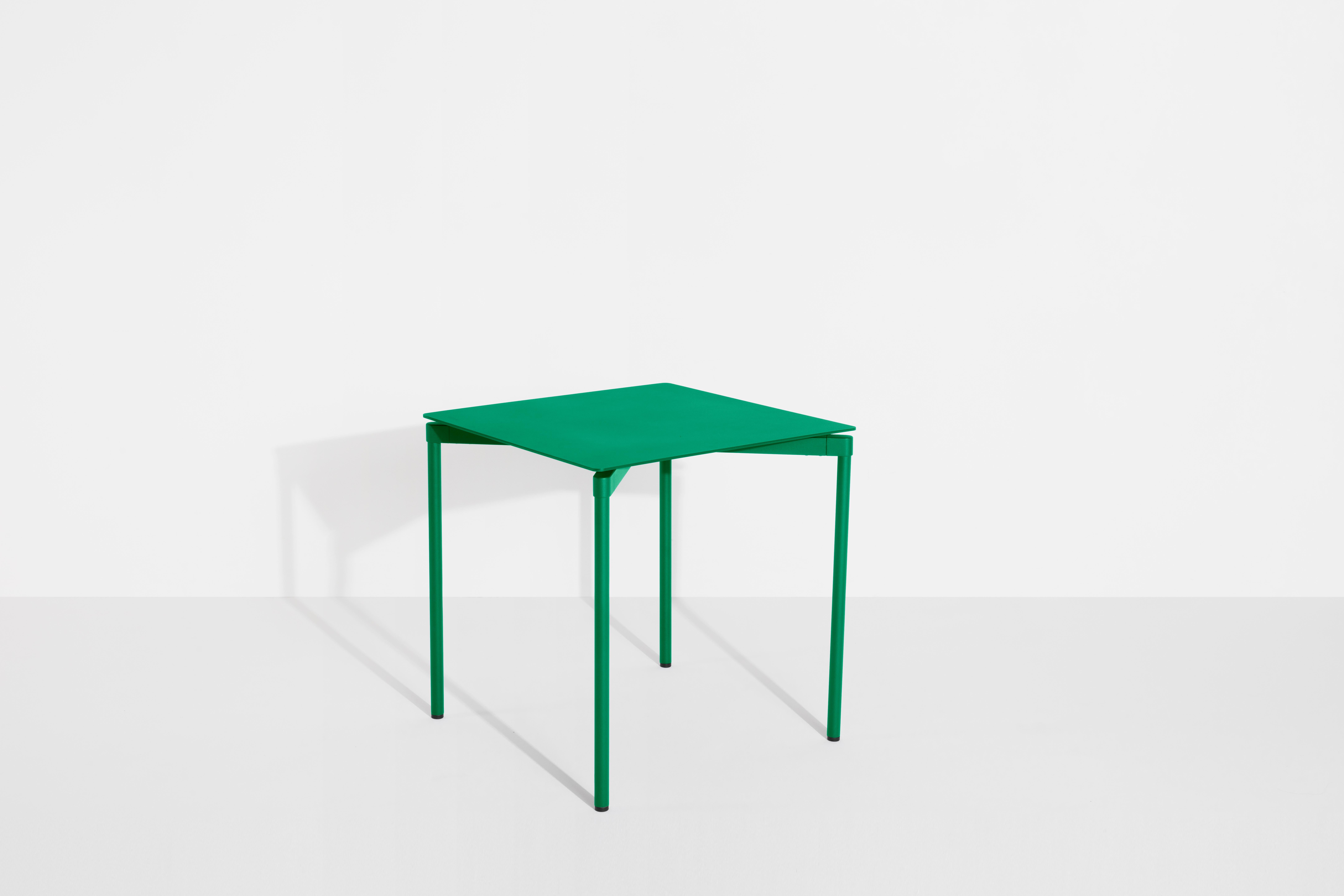 Contemporary Petite Friture Fromme Square Table in Mint-Green Aluminium by Tom Chung For Sale