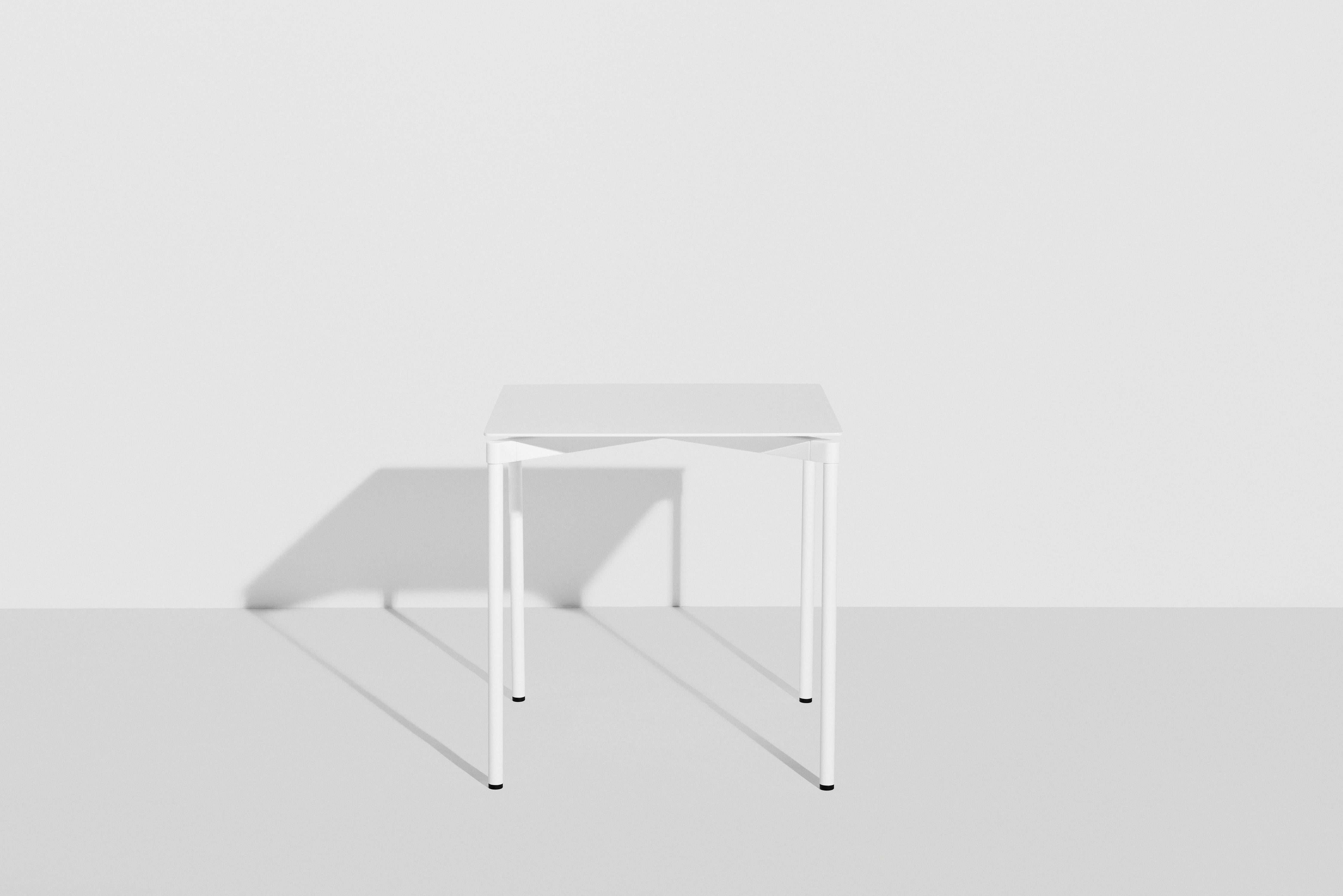 Petite Friture Fromme Square Table in White Aluminium by Tom Chung, 2020

The Fromme collection stands out by its pure line and compact design. Absorbers placed under the seating gives a soft and very comfortable flexibility to seats. Made from