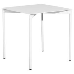 Petite Friture Fromme Square Table in White Aluminium by Tom Chung
