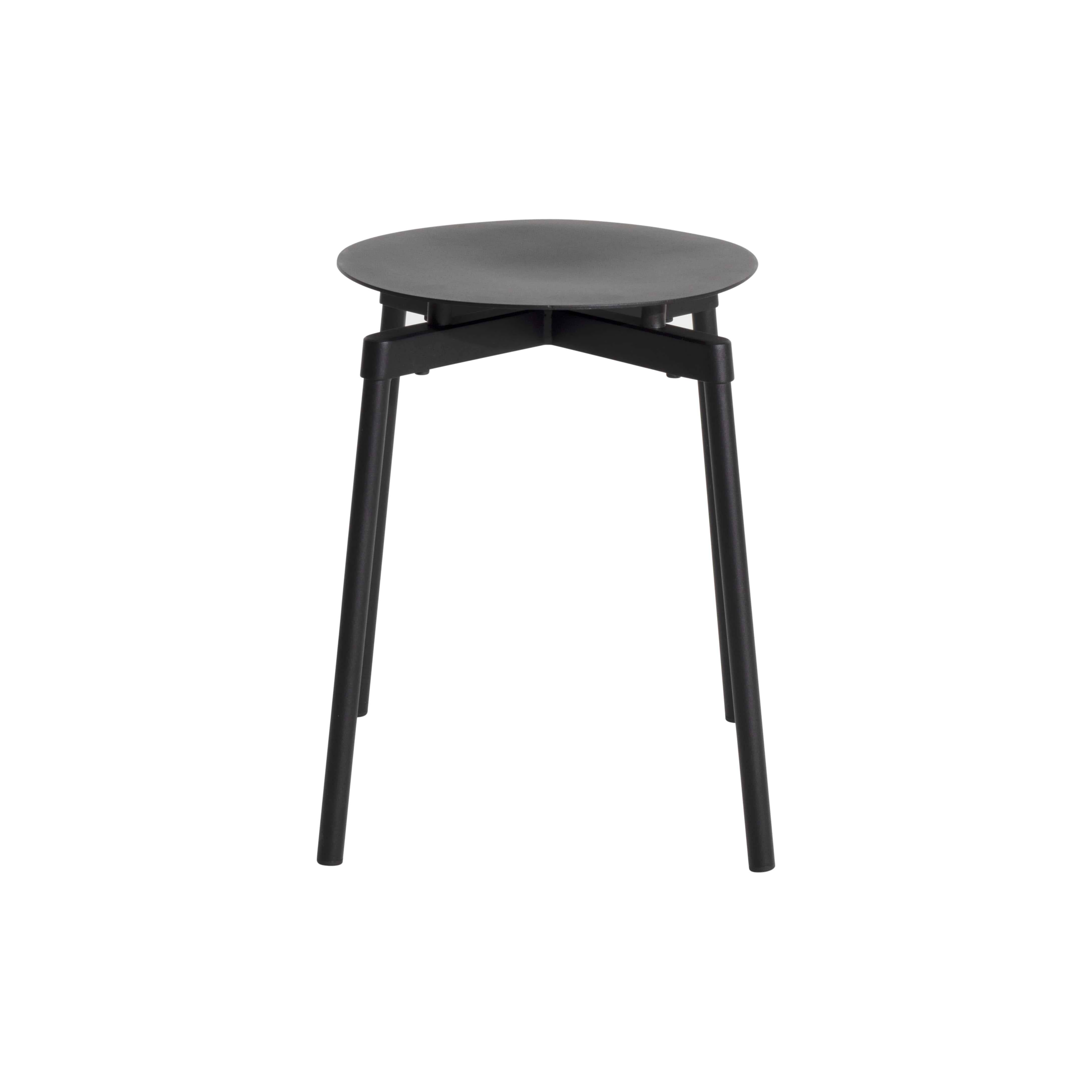 Petite Friture Fromme Stool in Black Aluminium by Tom Chung, 2020

The Fromme collection stands out by its pure line and compact design. Absorbers placed under the seating gives a soft and very comfortable flexibility to seats. Made from