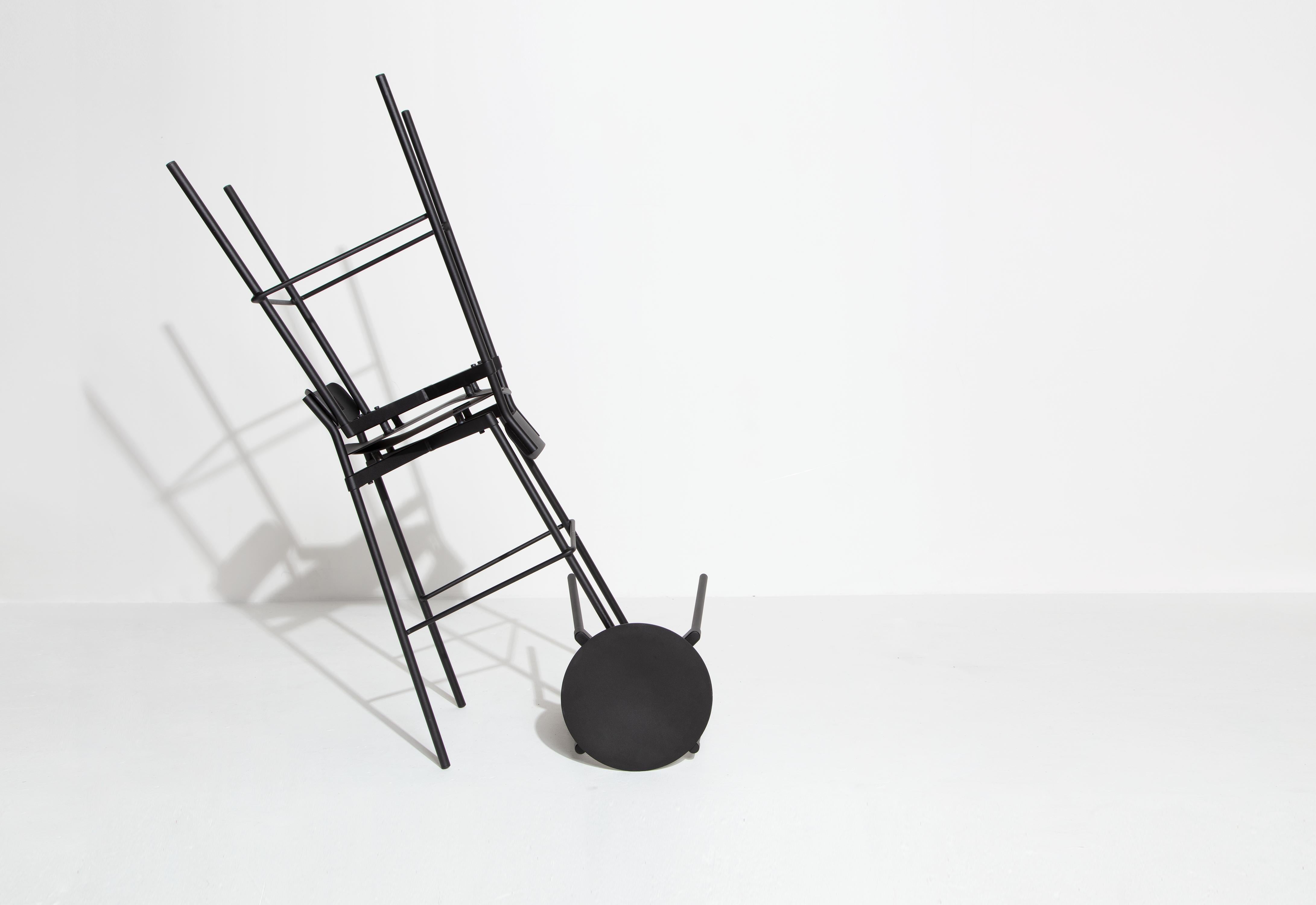 Petite Friture Fromme Stool in Black Aluminium by Tom Chung, 2020 For Sale 3