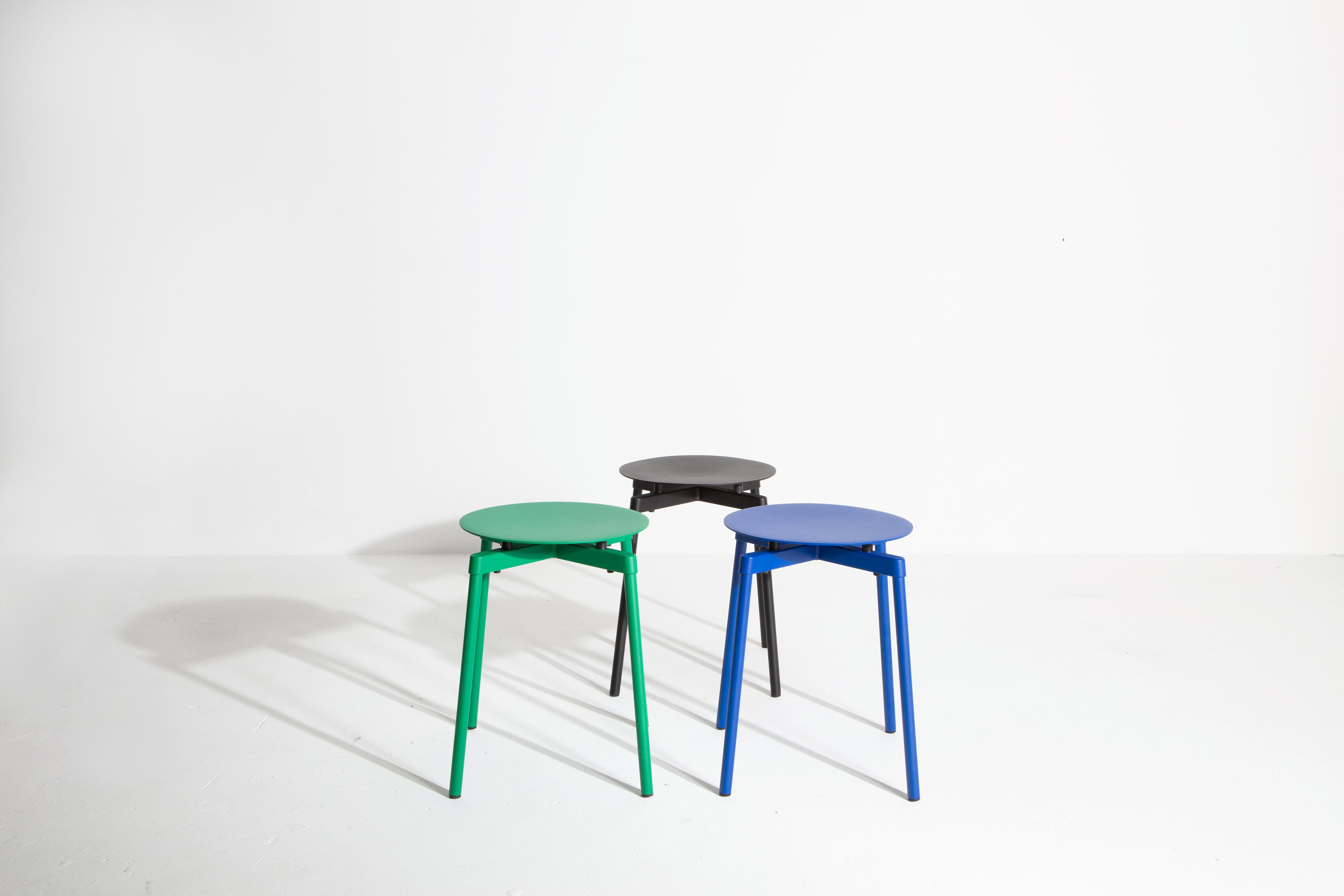 Petite Friture Fromme Stool in Blue Aluminium by Tom Chung, 2020 For Sale 4