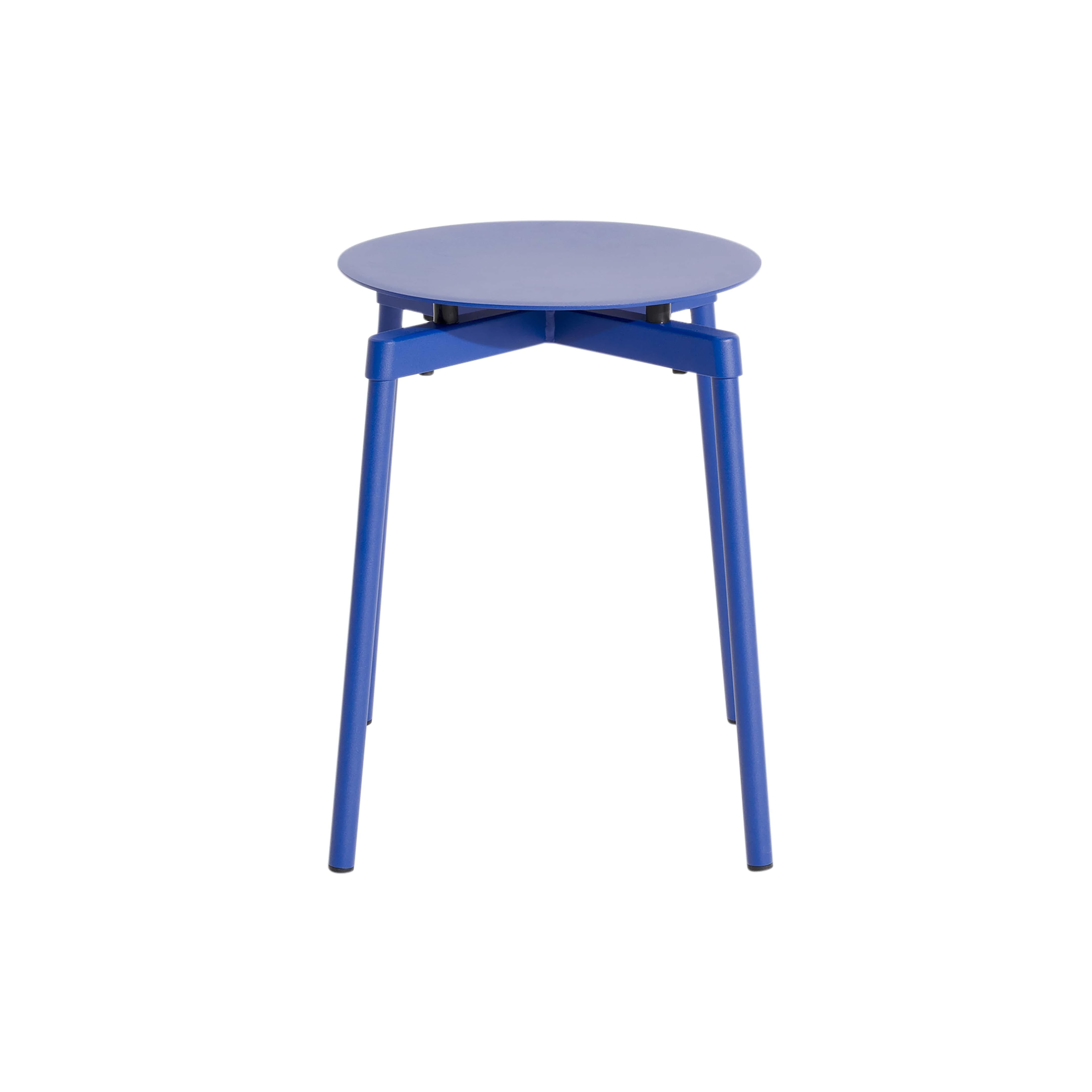 Petite Friture Fromme Stool in Blue Aluminium by Tom Chung, 2020

The Fromme collection stands out by its pure line and compact design. Absorbers placed under the seating gives a soft and very comfortable flexibility to seats. Made from aluminium,