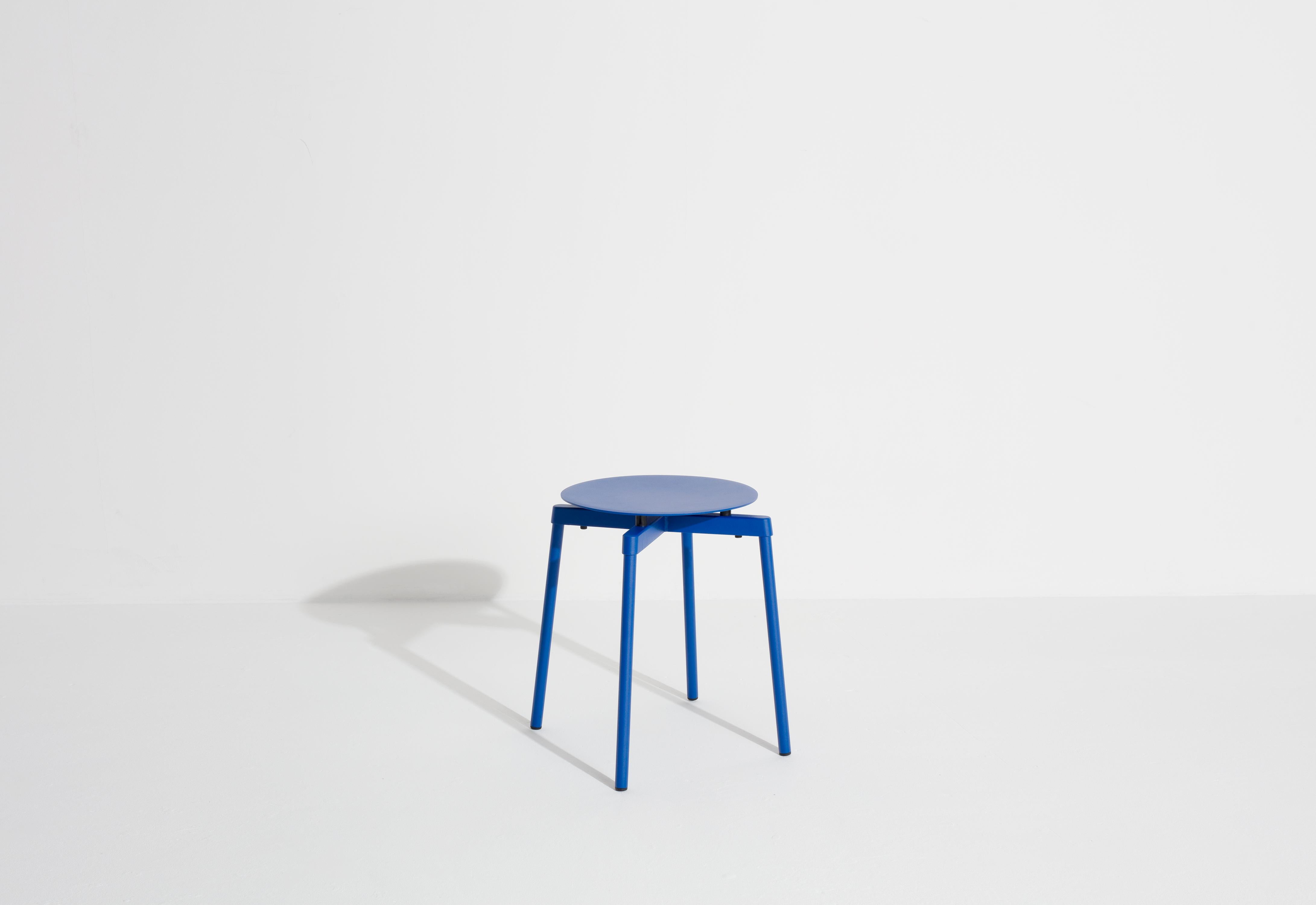 Chinese Petite Friture Fromme Stool in Blue Aluminium by Tom Chung, 2020 For Sale