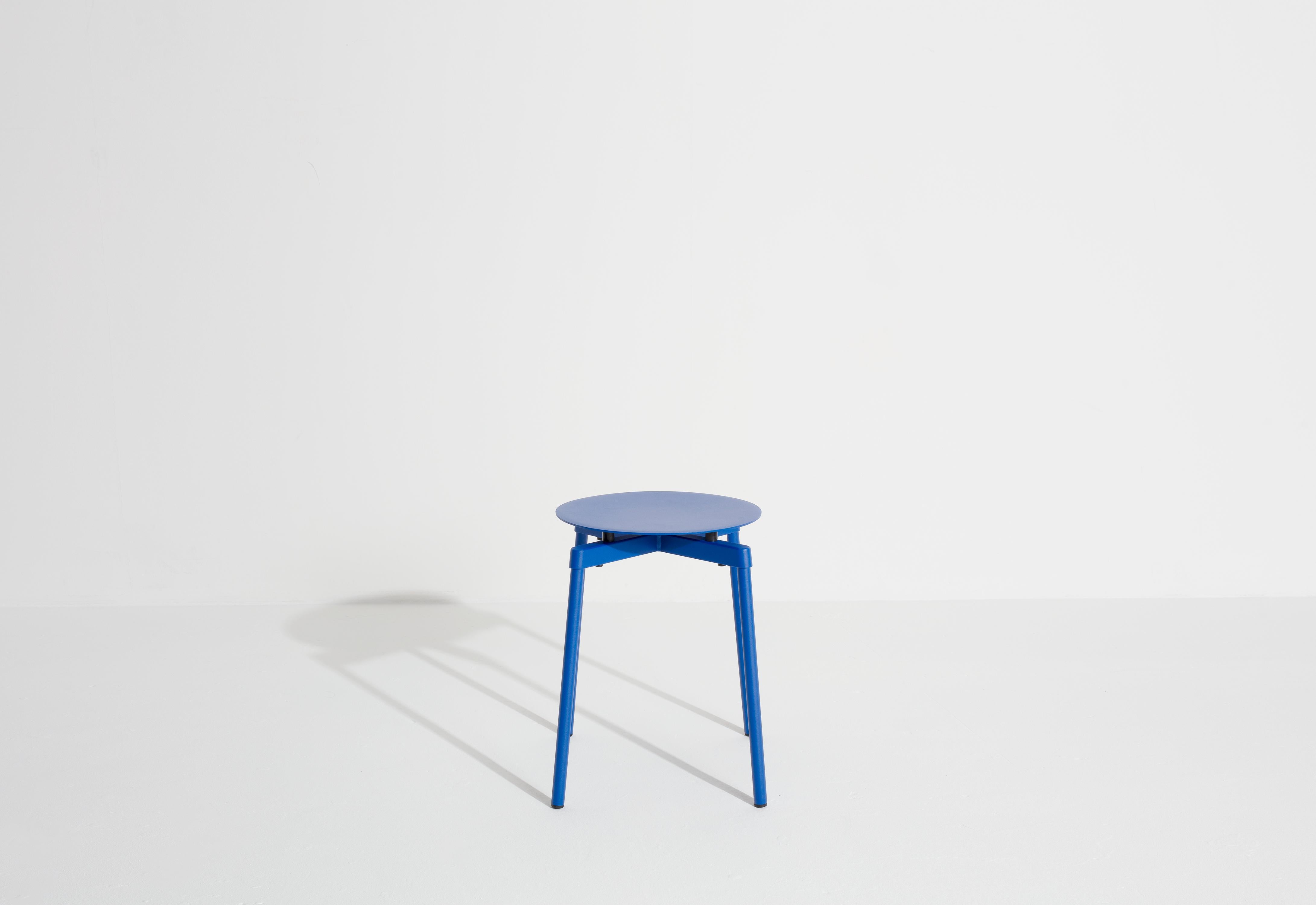 Petite Friture Fromme Stool in Blue Aluminium by Tom Chung, 2020 In New Condition For Sale In Brooklyn, NY