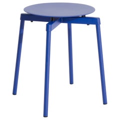 Sgabello Petite Friture Fromme in alluminio blu di Tom Chung, 2020