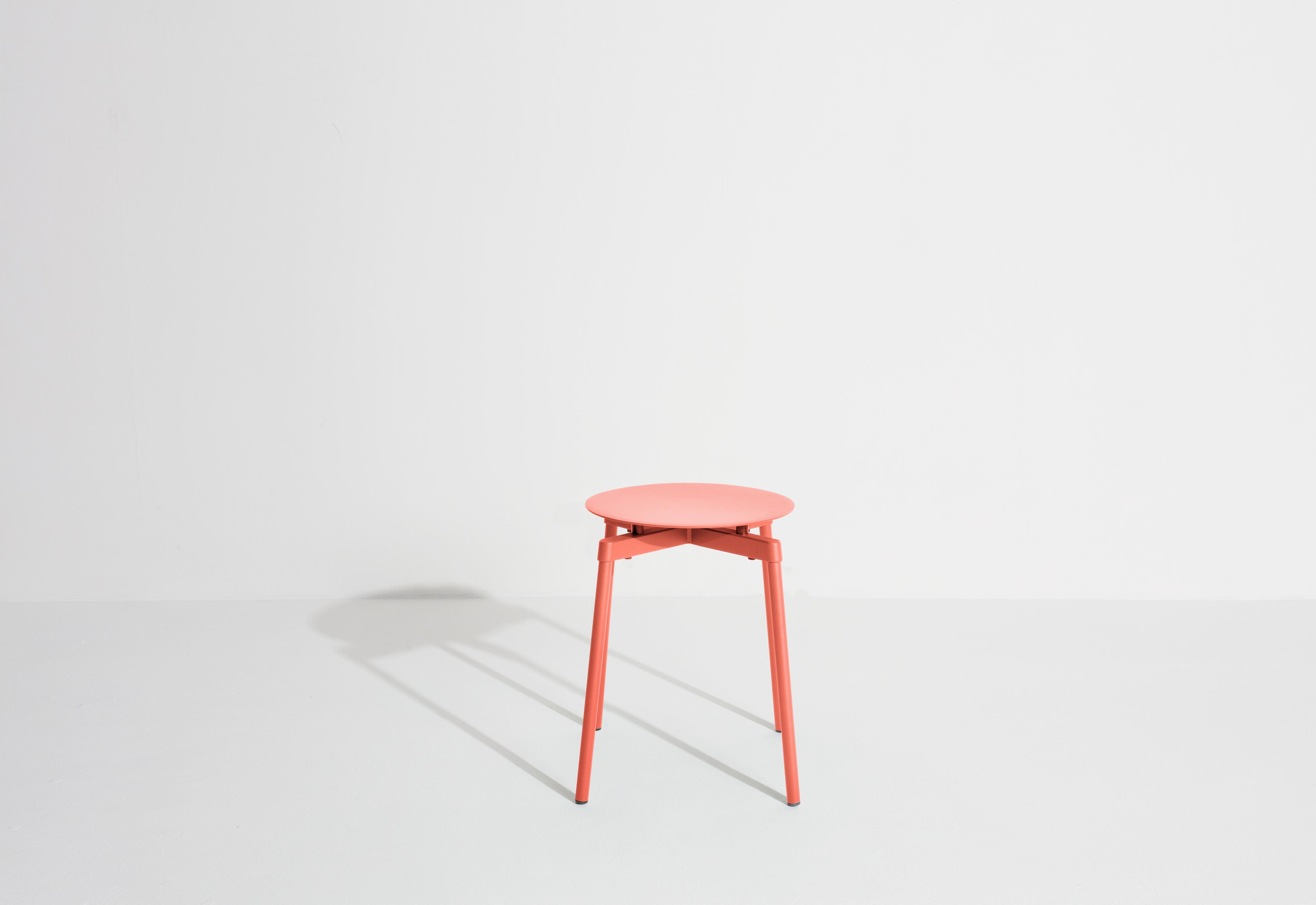 Petite Friture Fromme Stool in Coral Aluminium by Tom Chung, 2020 In New Condition For Sale In Brooklyn, NY