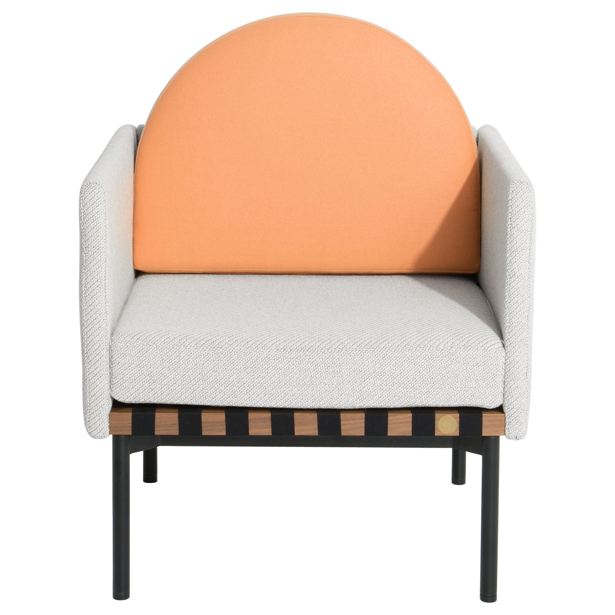Petite Friture Grid Armchair with Armrest in White by Studio Pool, 2016