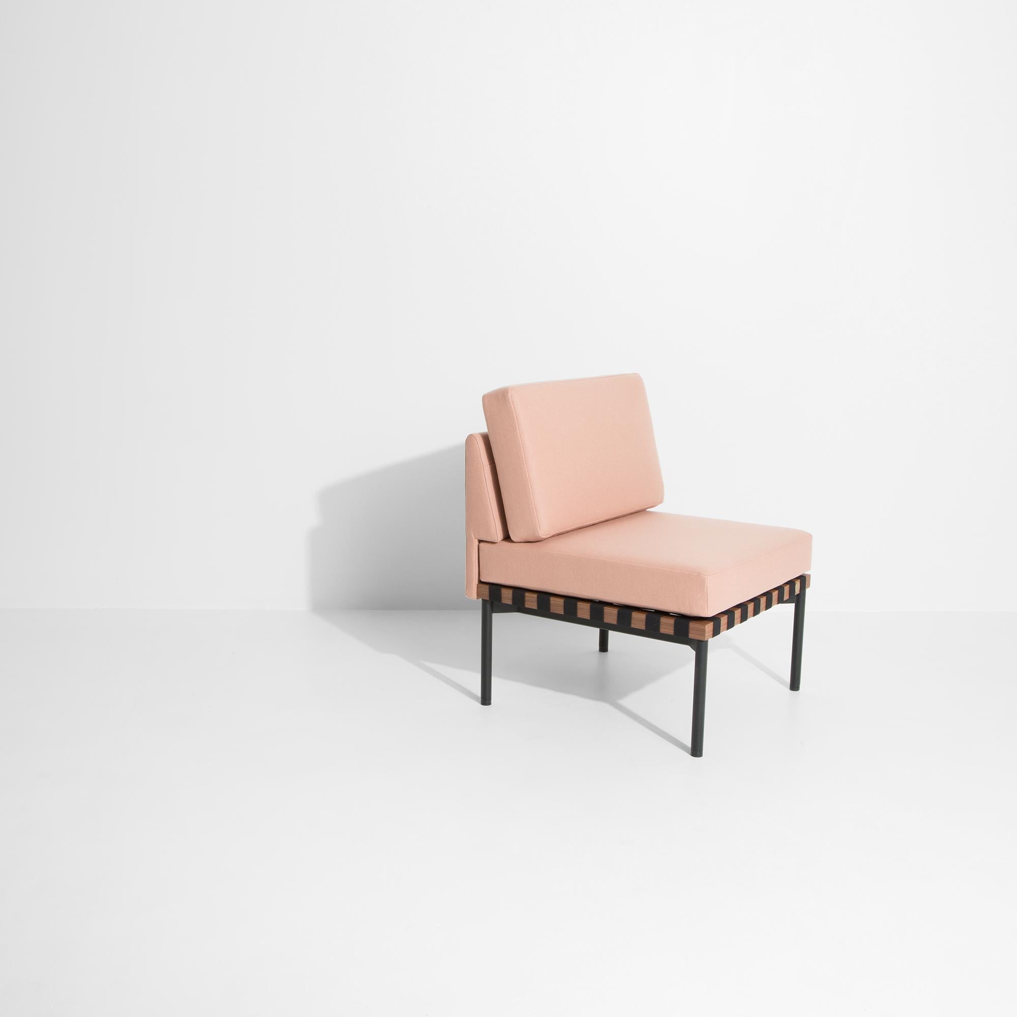 Petite Friture Grid Chair without Armrest in Peach by Studio Pool In New Condition For Sale In Brooklyn, NY
