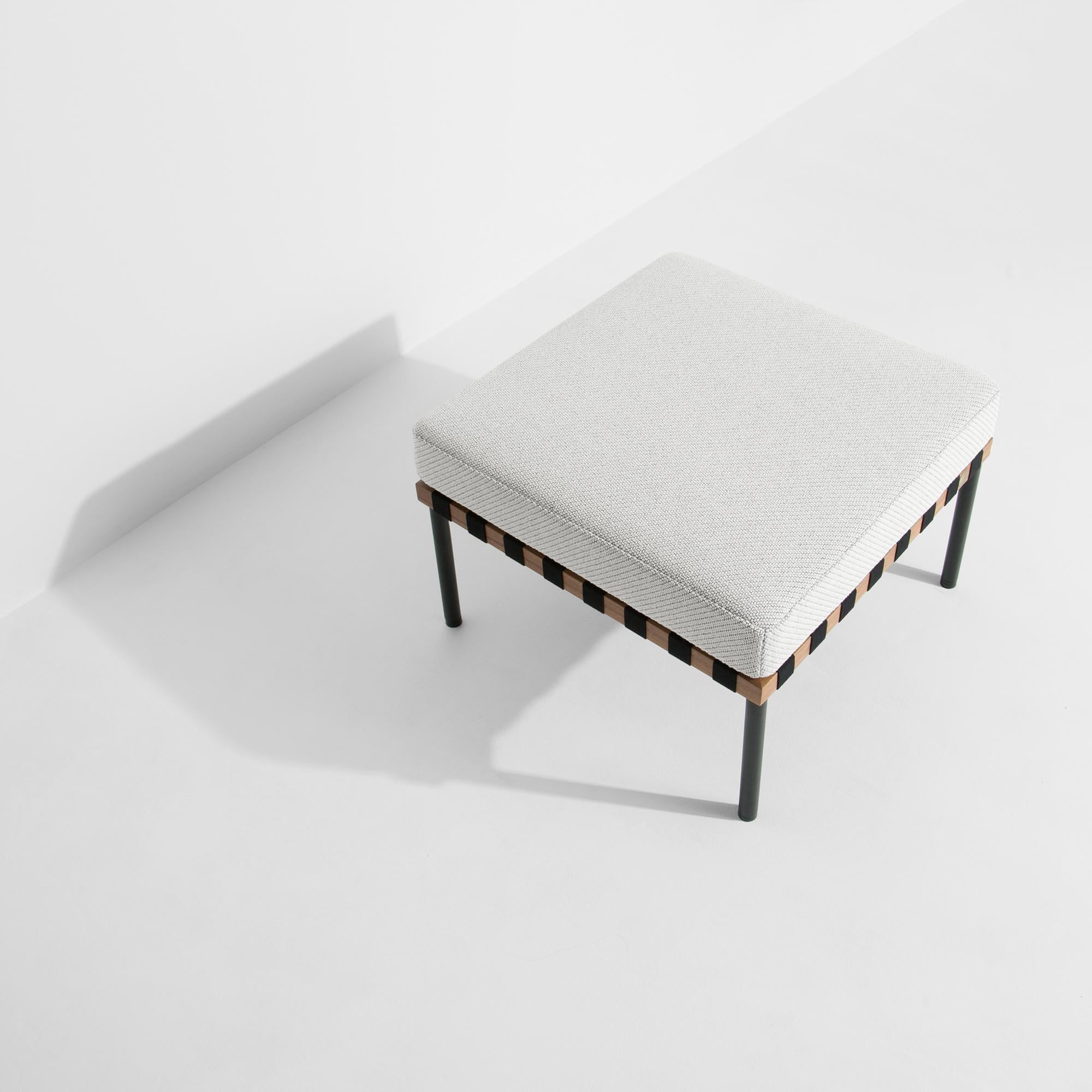 Petite Friture Grid Stool in White with Walnut by Studio Pool, 2015

Pool designed the Grid collection in reference to the Bauhaus style and in honour of the graphic talents. Each element of this all-modular system retains the identity of the