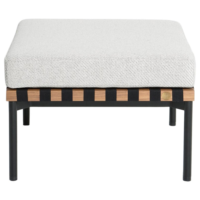 Tabouret grille Petite Friture en blanc et noyer par Studio Pool, 2015 en vente