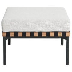 Tabouret grille Petite Friture en blanc et noyer par Studio Pool, 2015