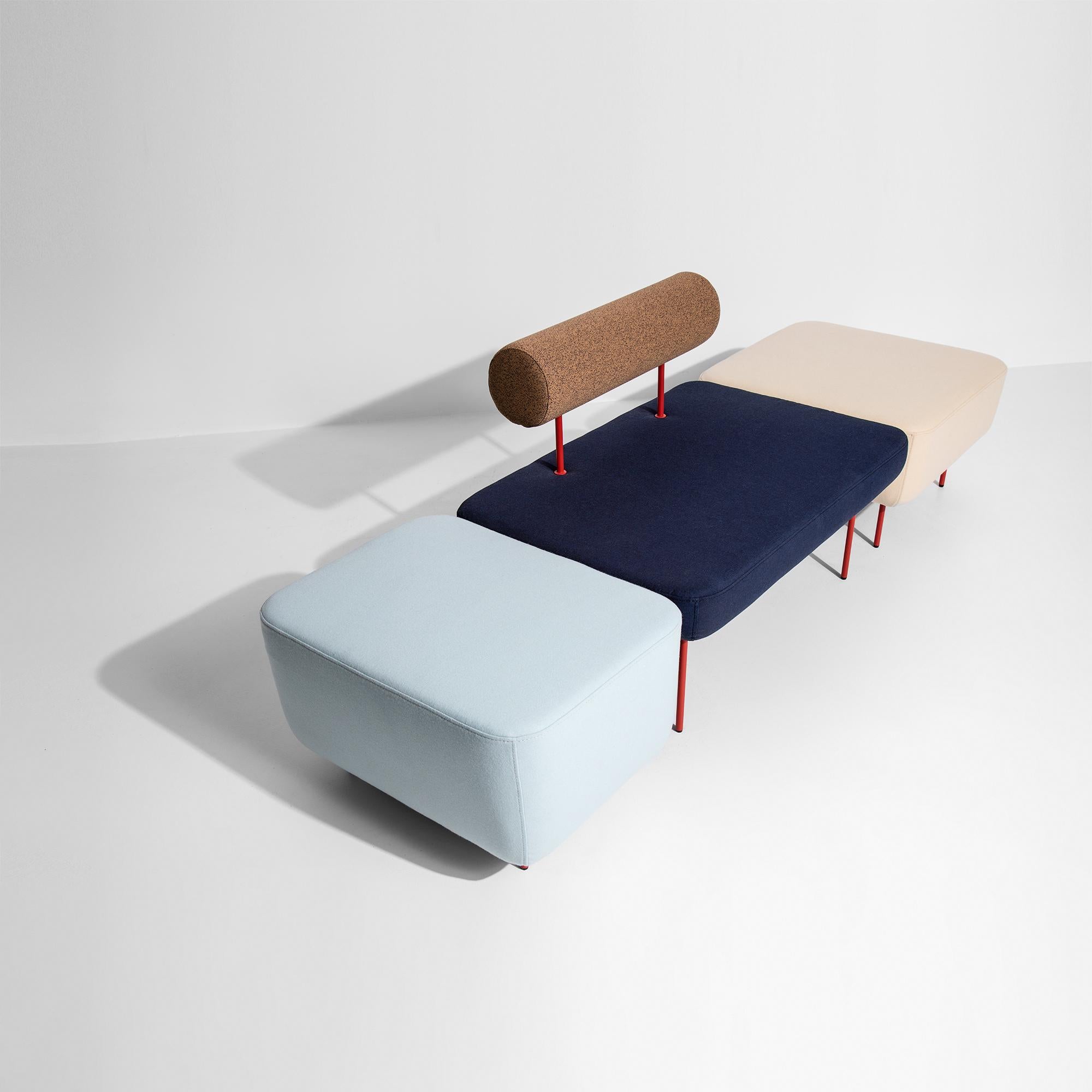 Petite Friture Large Hoff Armchair in Blue and Brown by Morten & Jonas, 2015 en vente 2