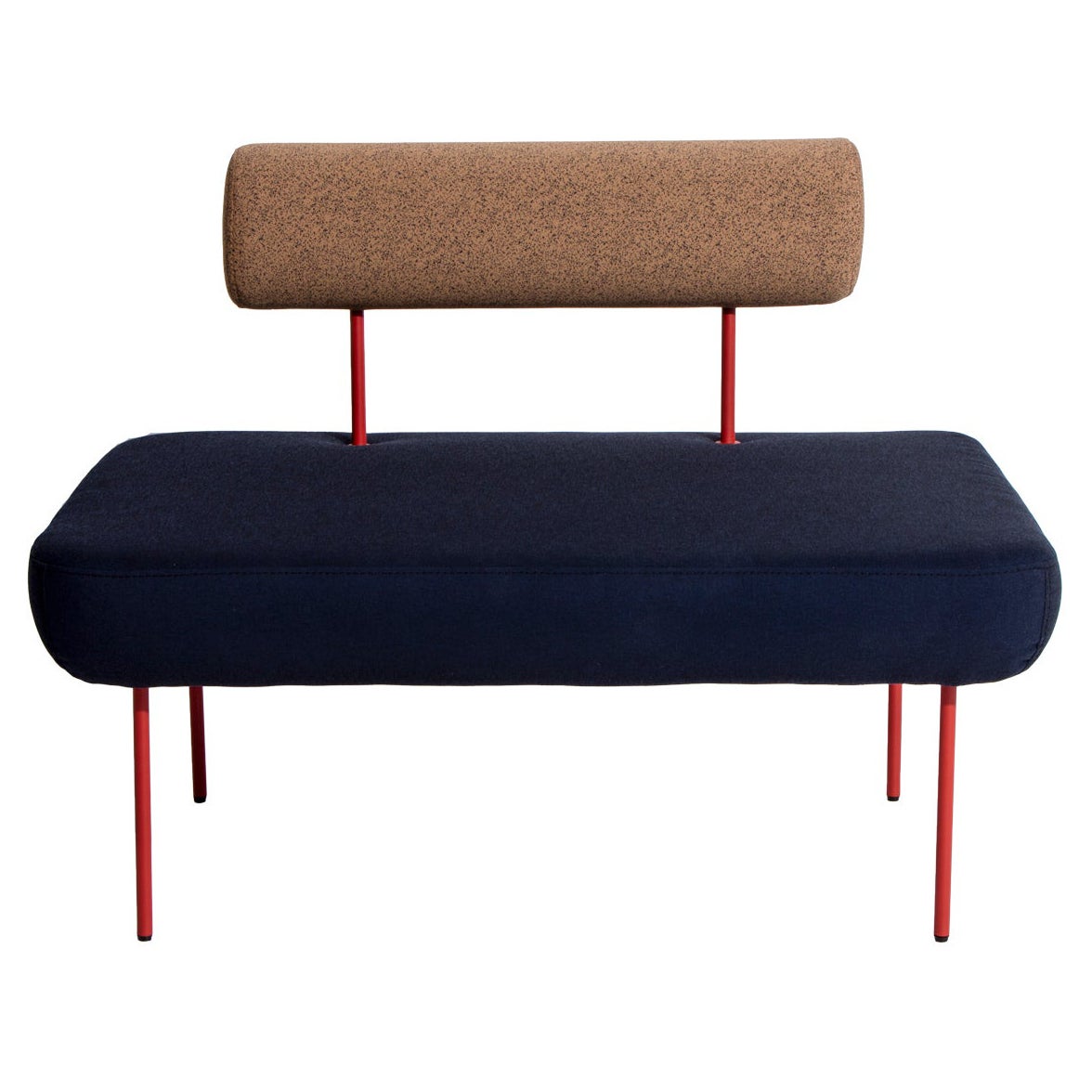 Poltrona Petite Friture Large Hoff in blu e marrone di Morten & Jonas, 2015