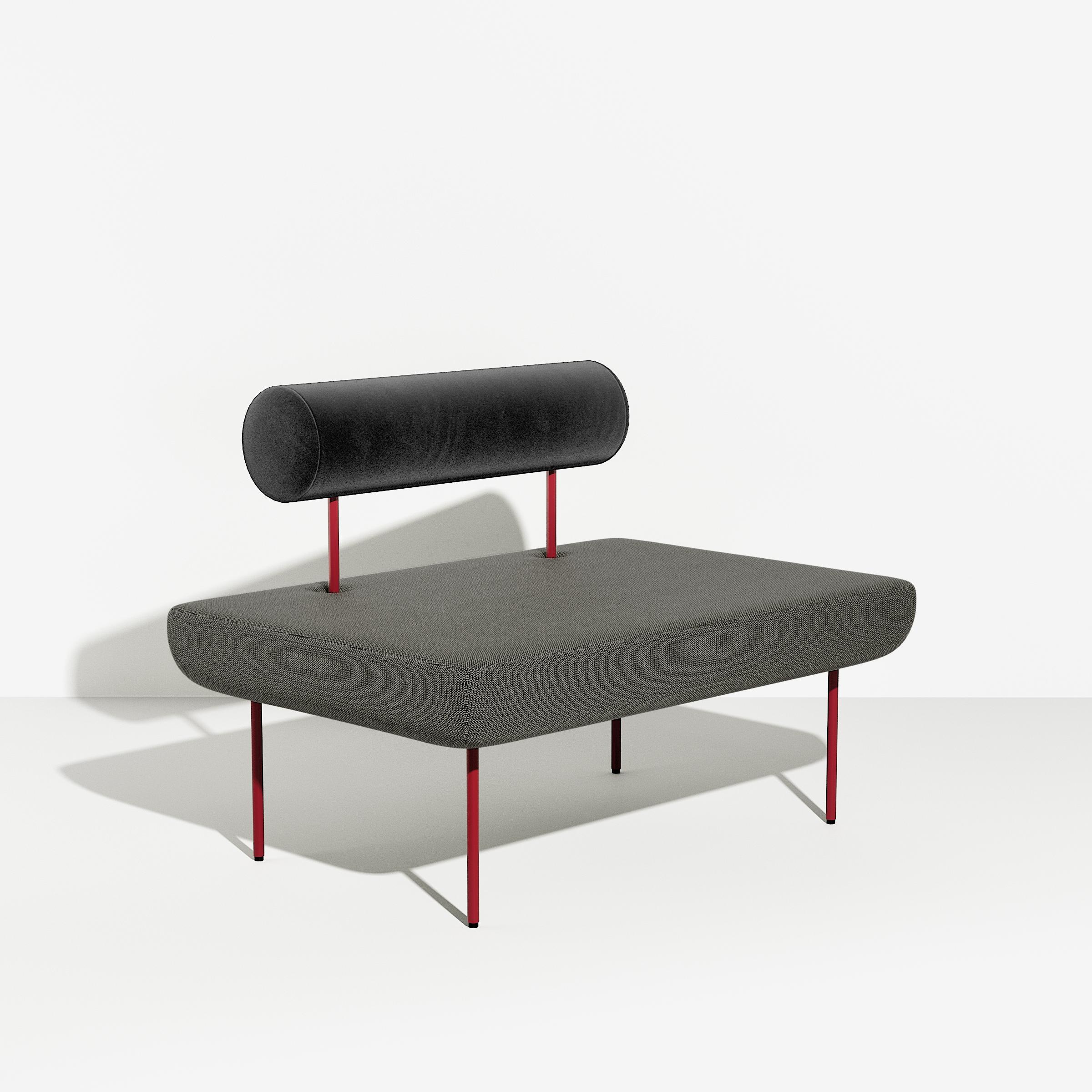European Petite Friture Large Hoff Armchair in Grey-Black by Morten & Jonas, 2015 For Sale