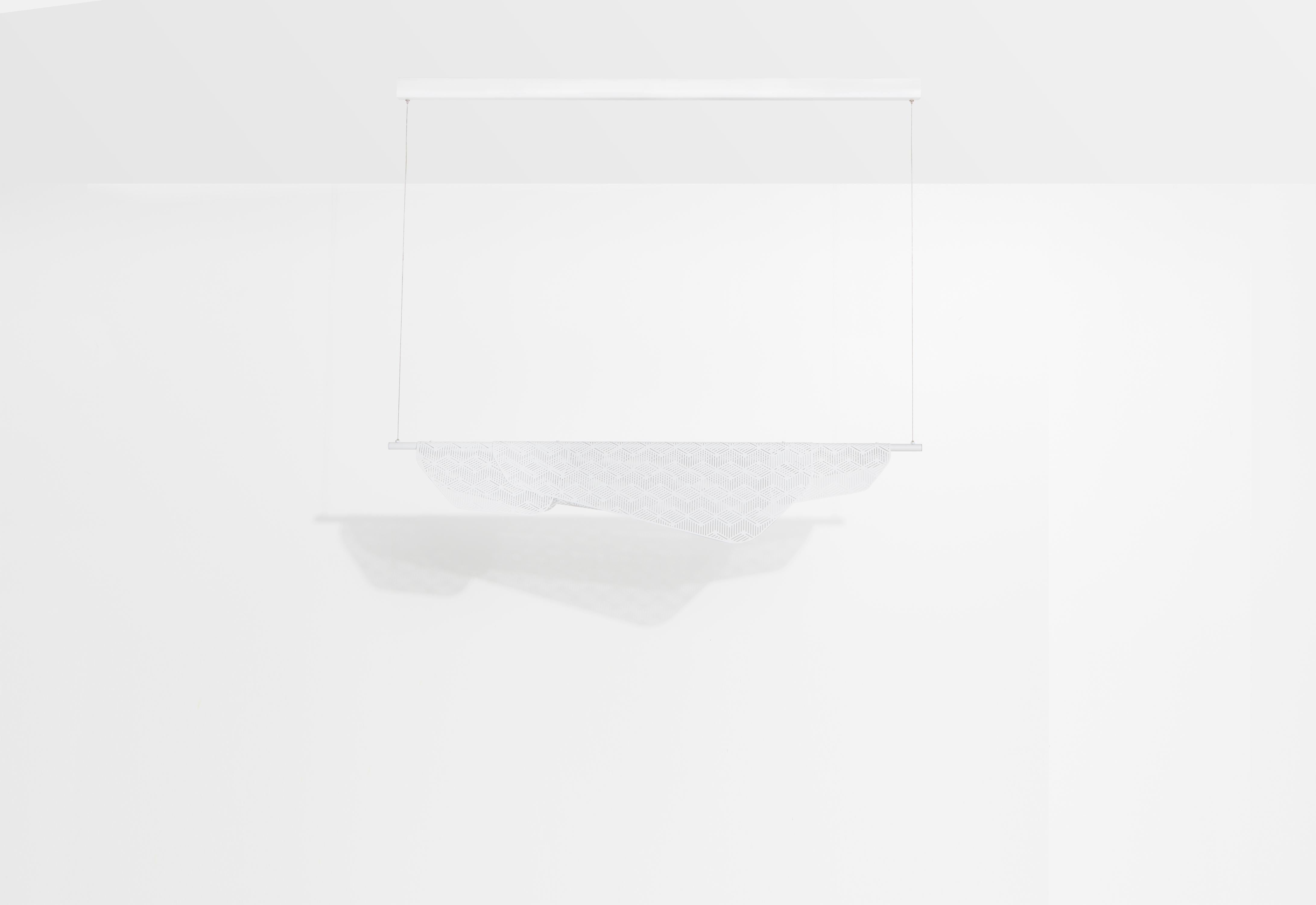 Petite Friture Large Mediterranea Pendant Light in White Brass, 2016 In New Condition For Sale In Brooklyn, NY