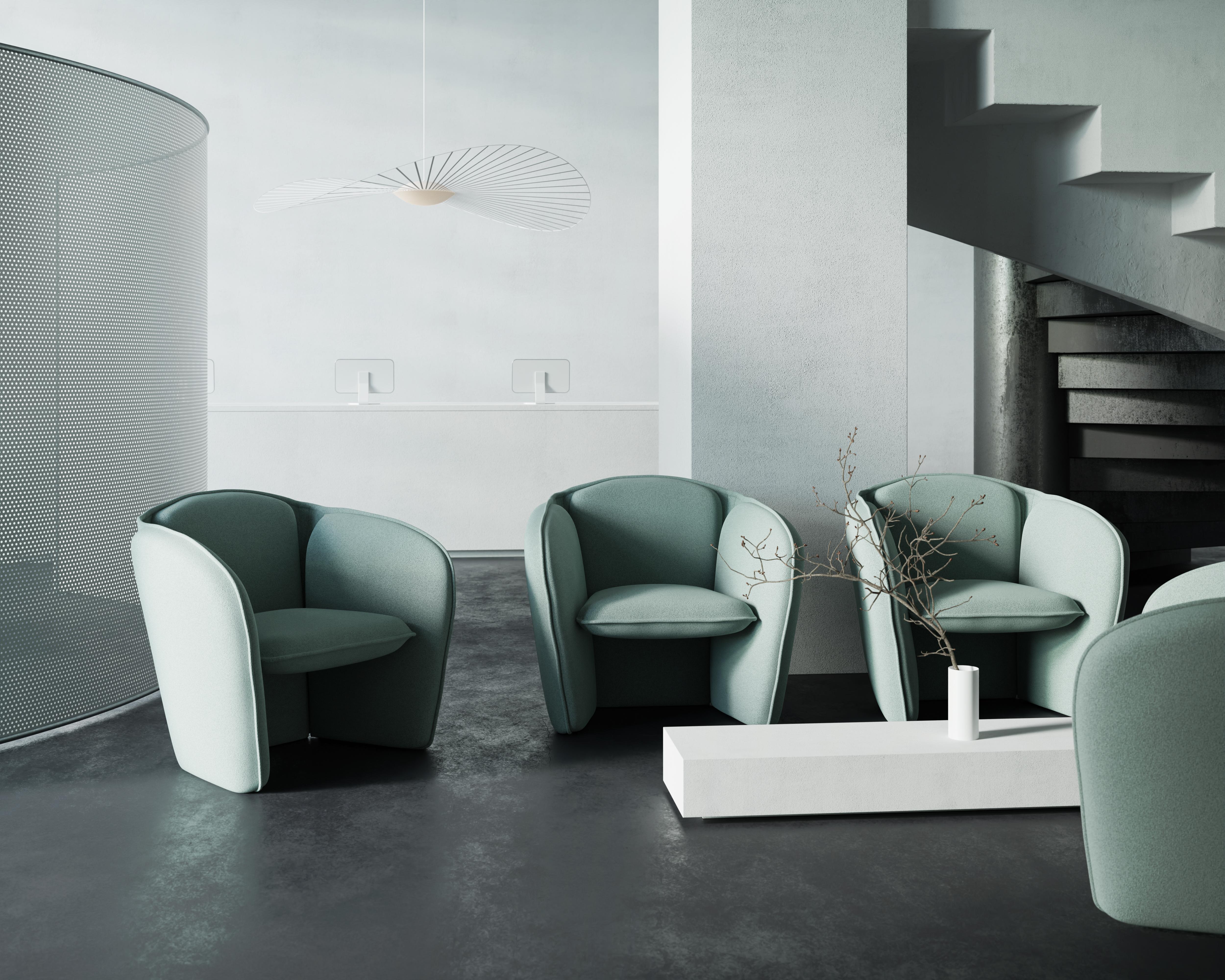 Fauteuil Petite Friture Lily en vert menthe par Färg & Blanche, 2022 en vente 10