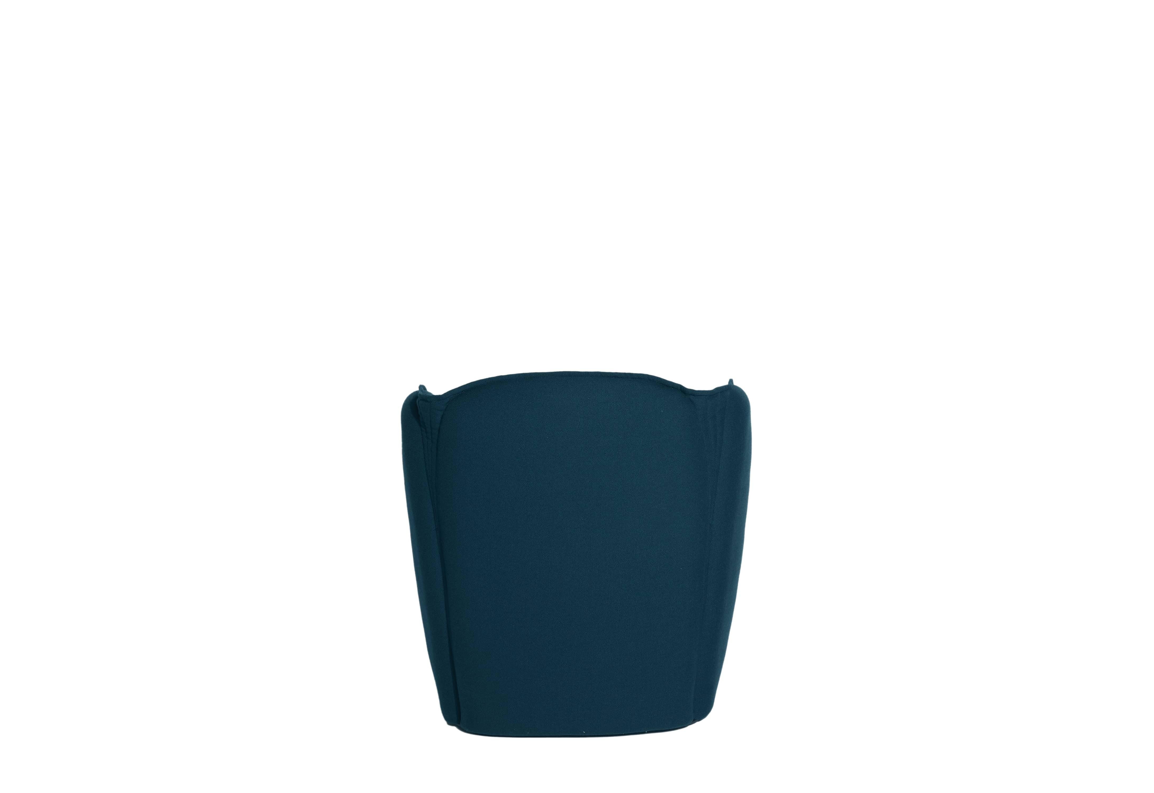 European Petite Friture Lily Armchair in Navy Blue by Färg & Blanche, 2022 For Sale