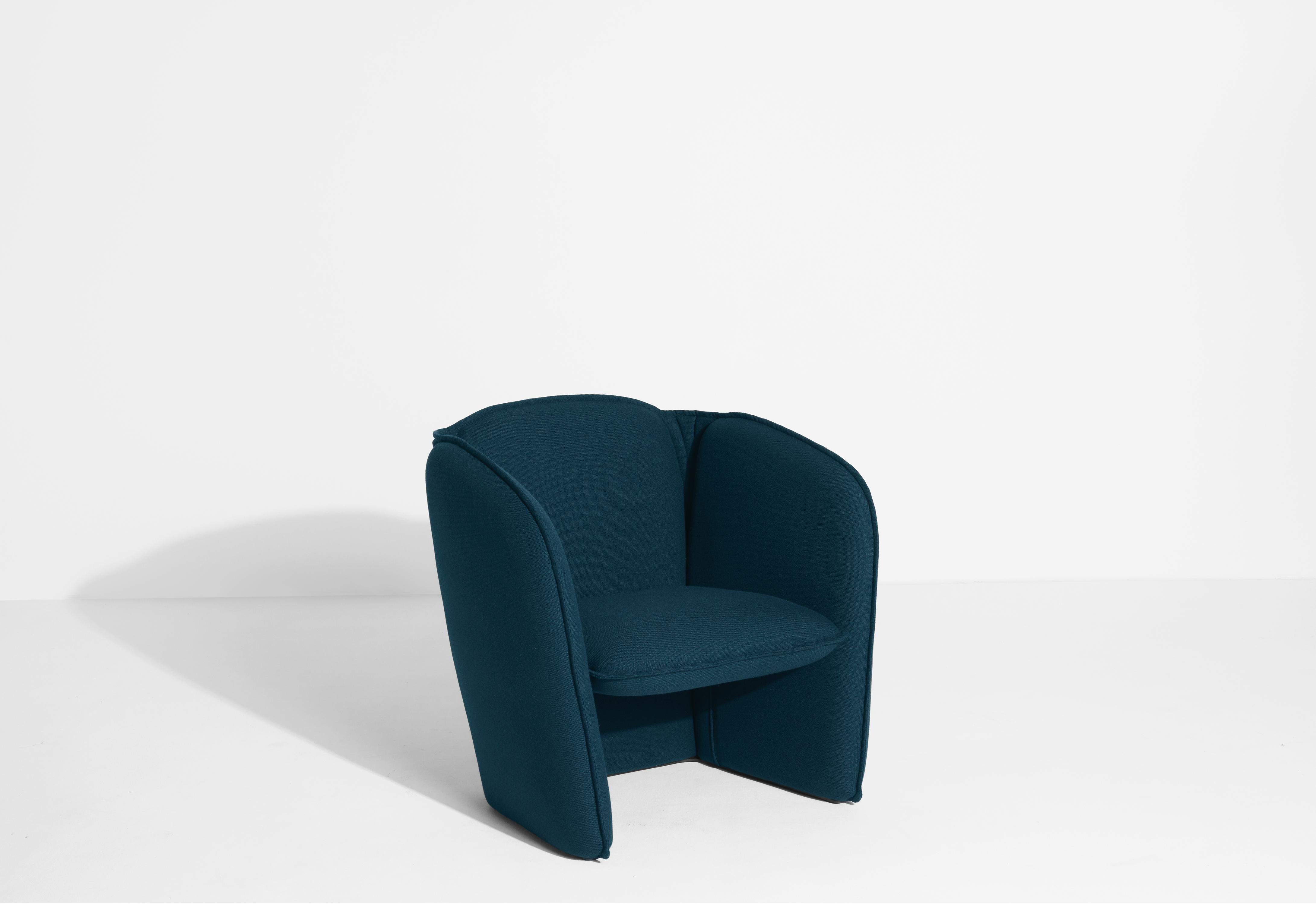 Contemporary Petite Friture Lily Armchair in Navy Blue by Färg & Blanche, 2022 For Sale